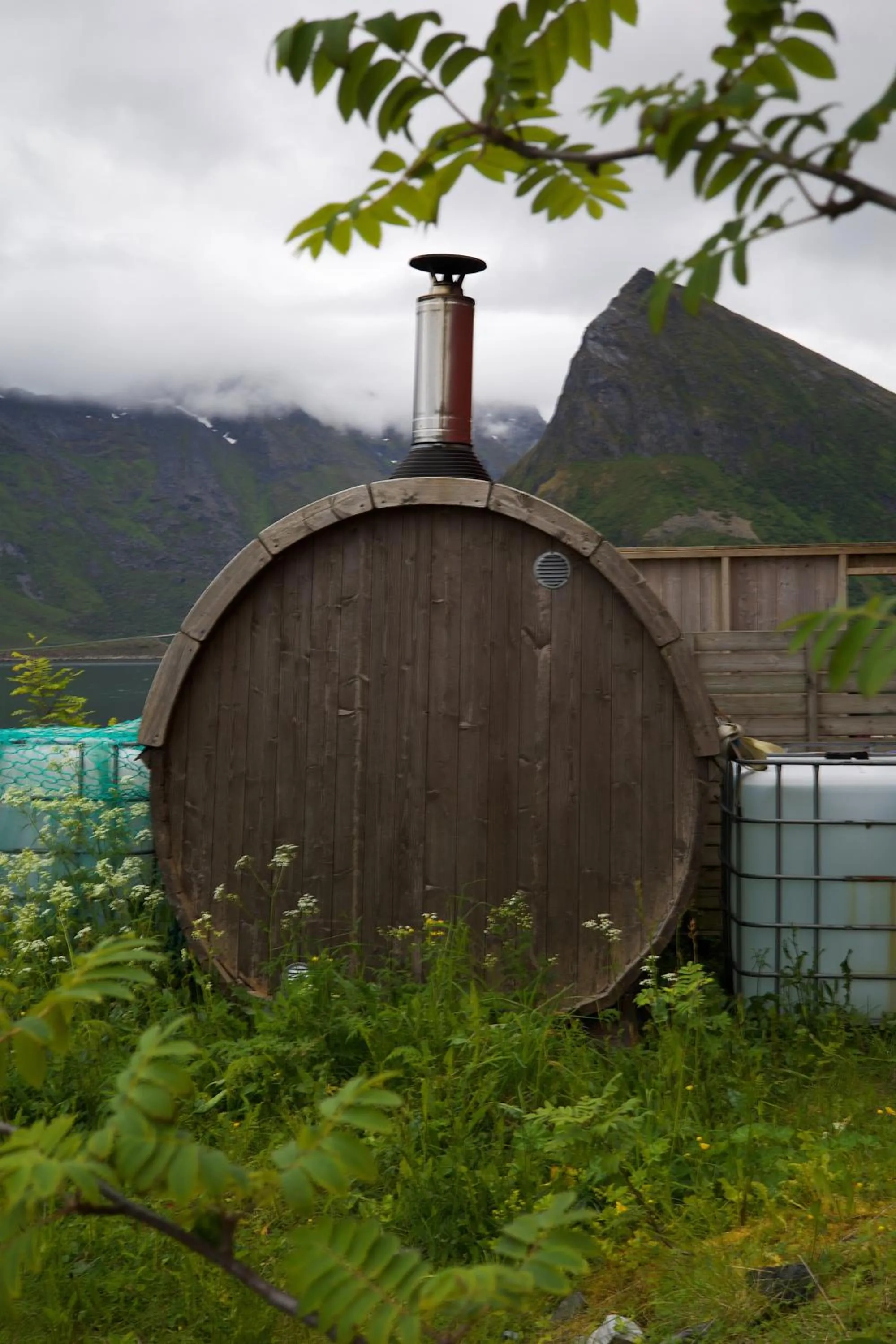 Sauna in Lydersen Rorbuer Budget Hostel & Private Apartments