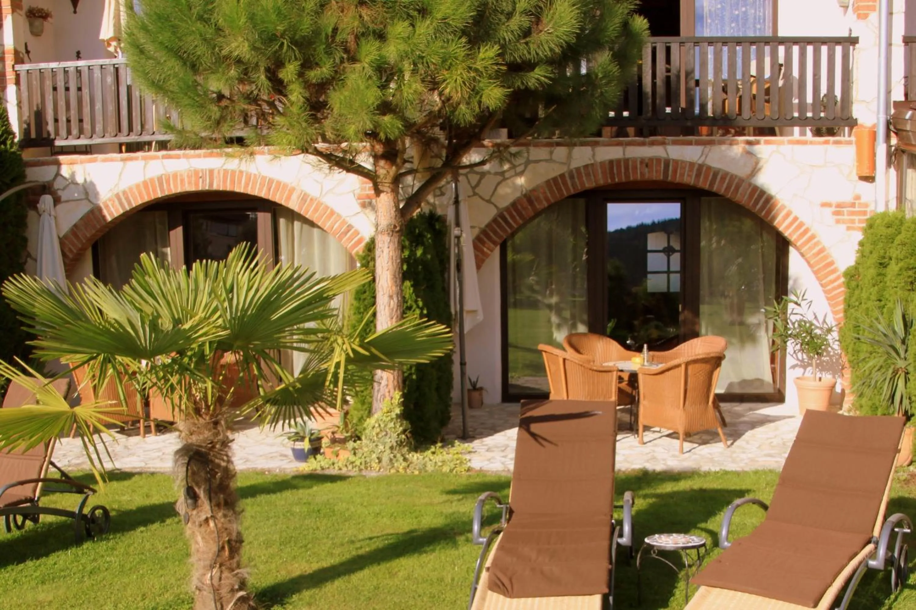Patio in Hazienda Apartmenthotel - Für ein paar Tage oder monatelang