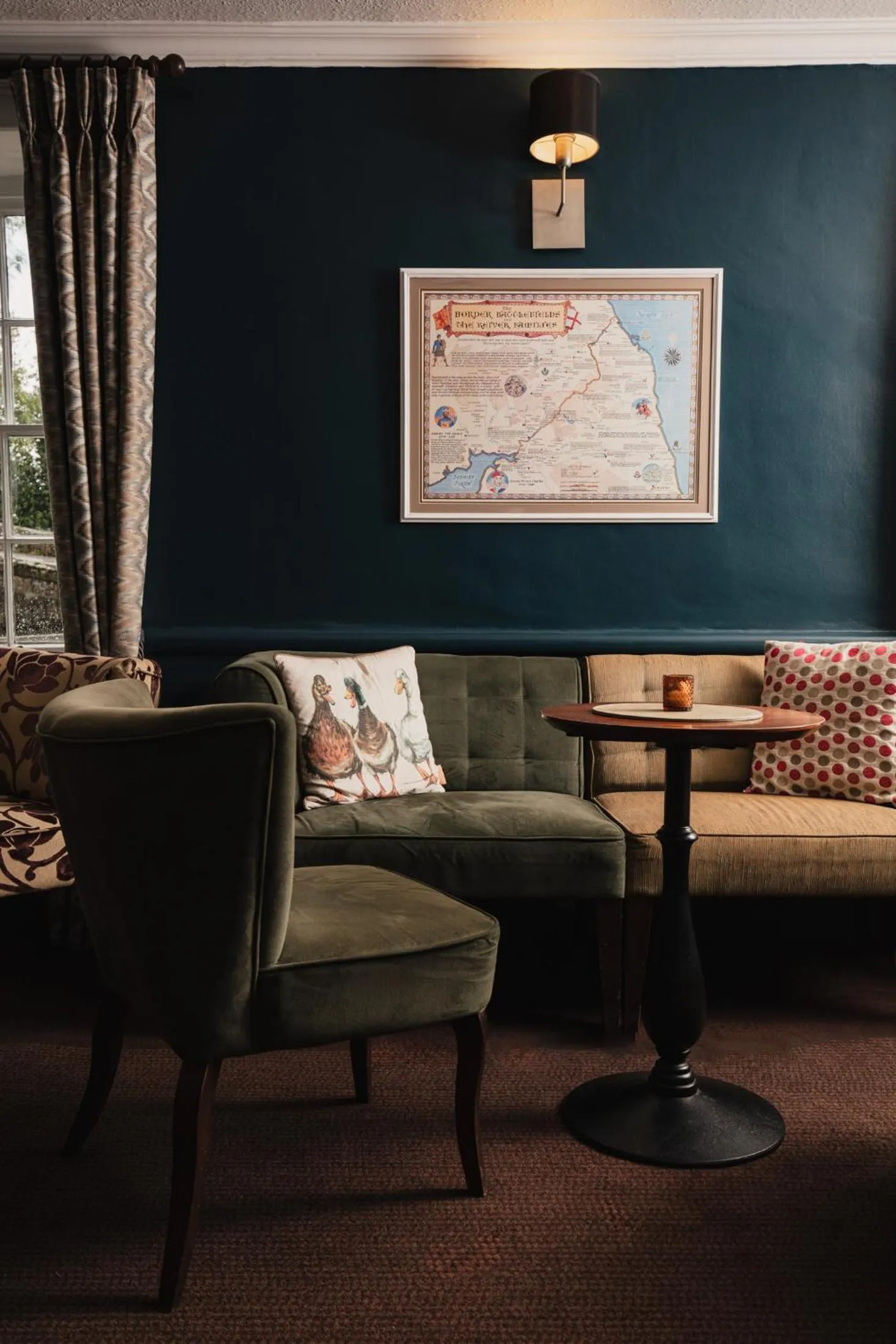 Seating area in George Hotel