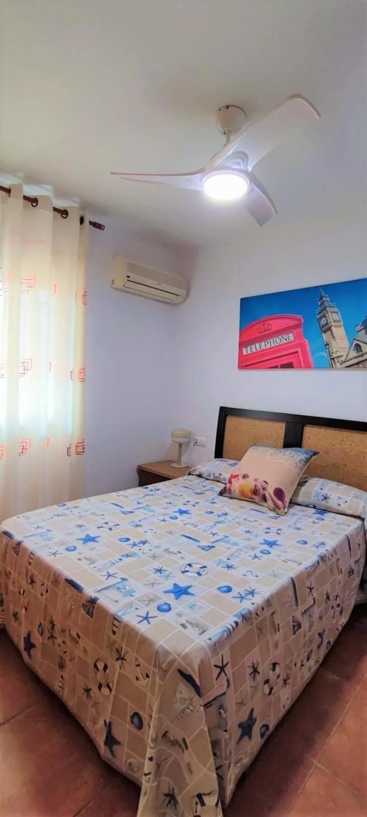 air conditioner, Bed in Apartamento Rulosol 2