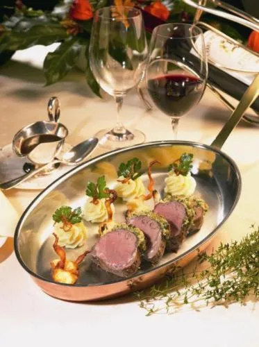 Food close-up in Hostellerie Bacher