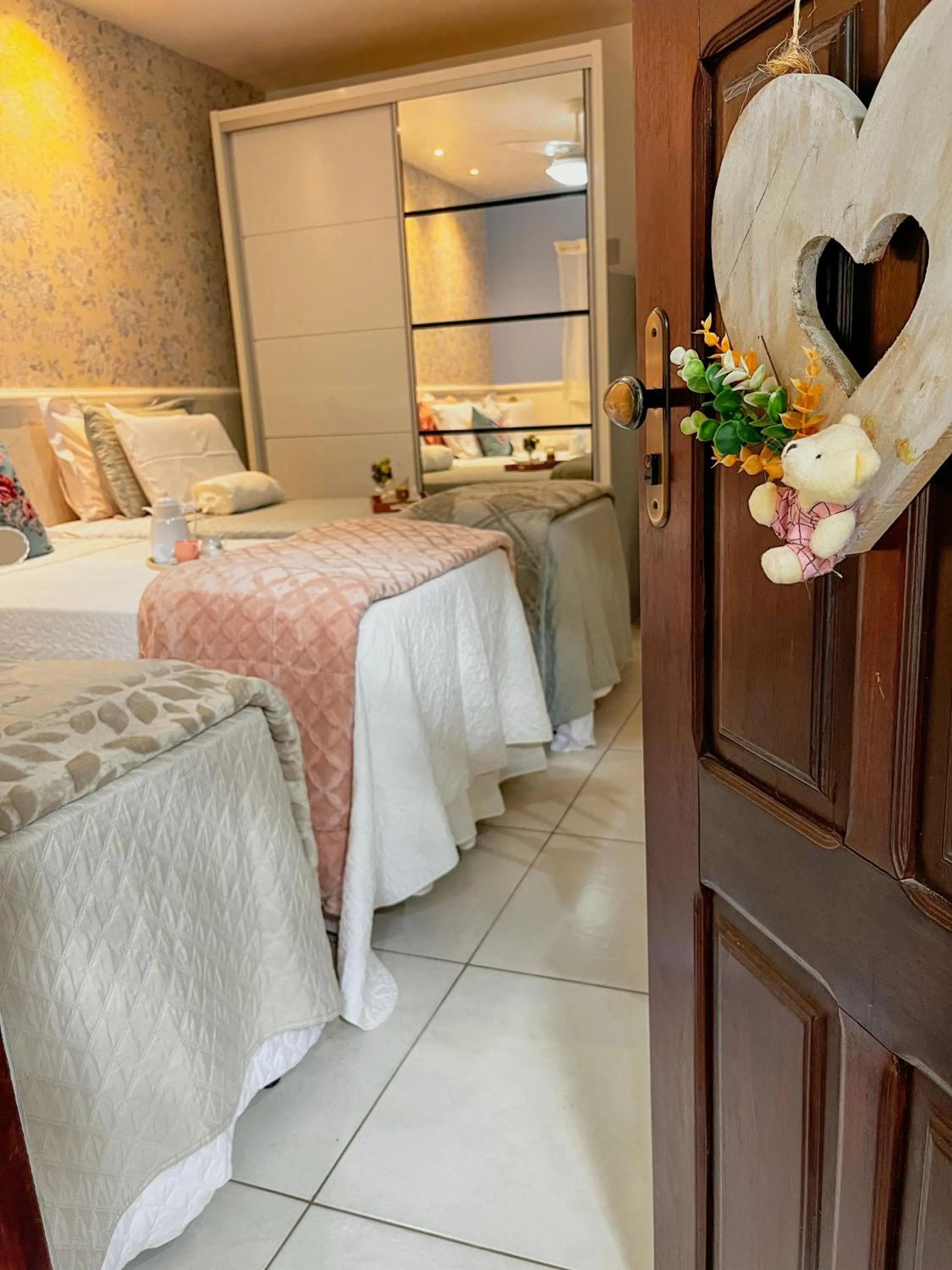 Bed in Pousada Recanto da Família