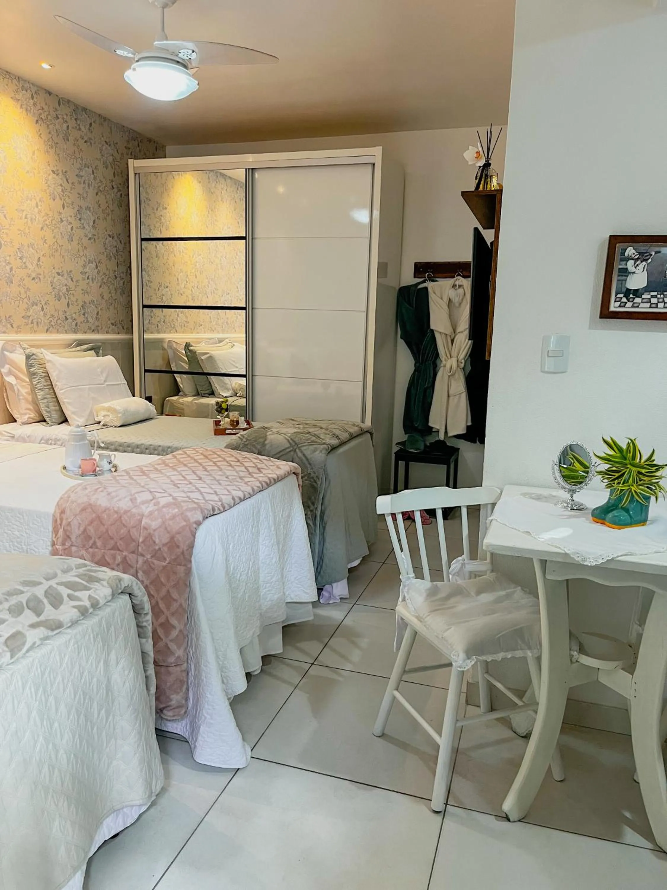 Bed in Pousada Recanto da Família