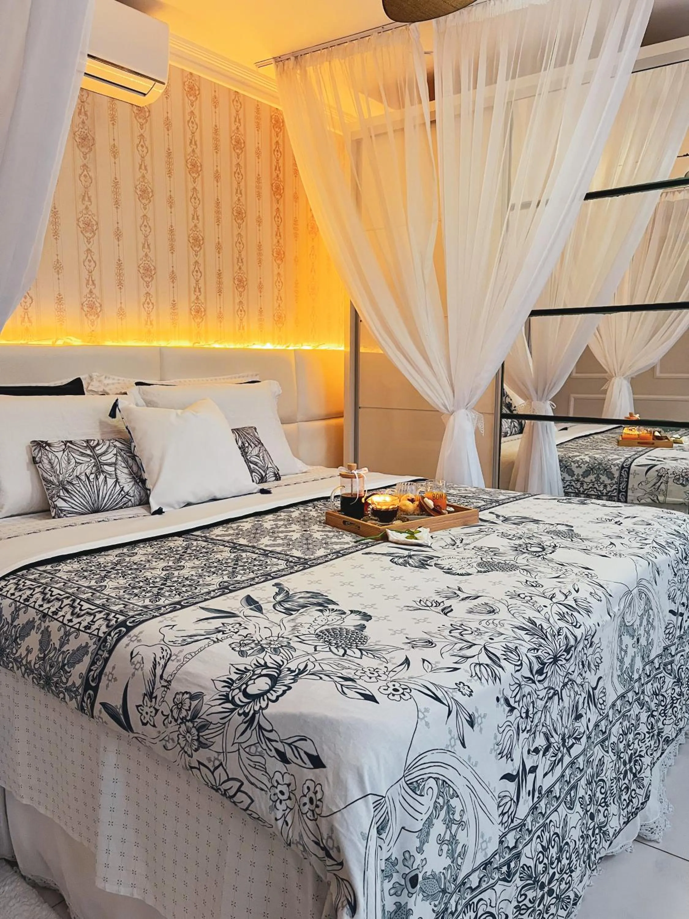 Bed in Pousada Recanto da Família