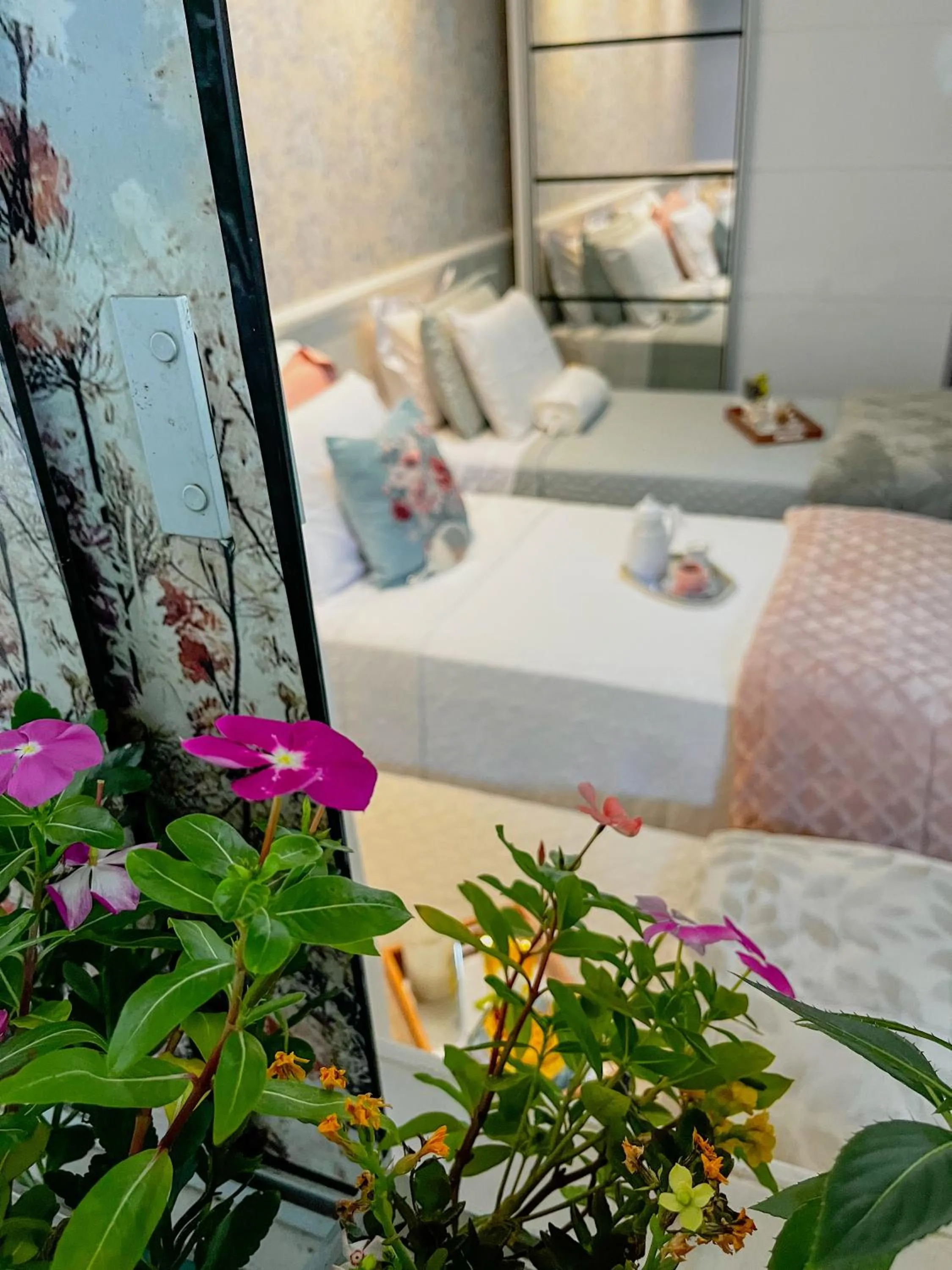 Bed in Pousada Recanto da Família