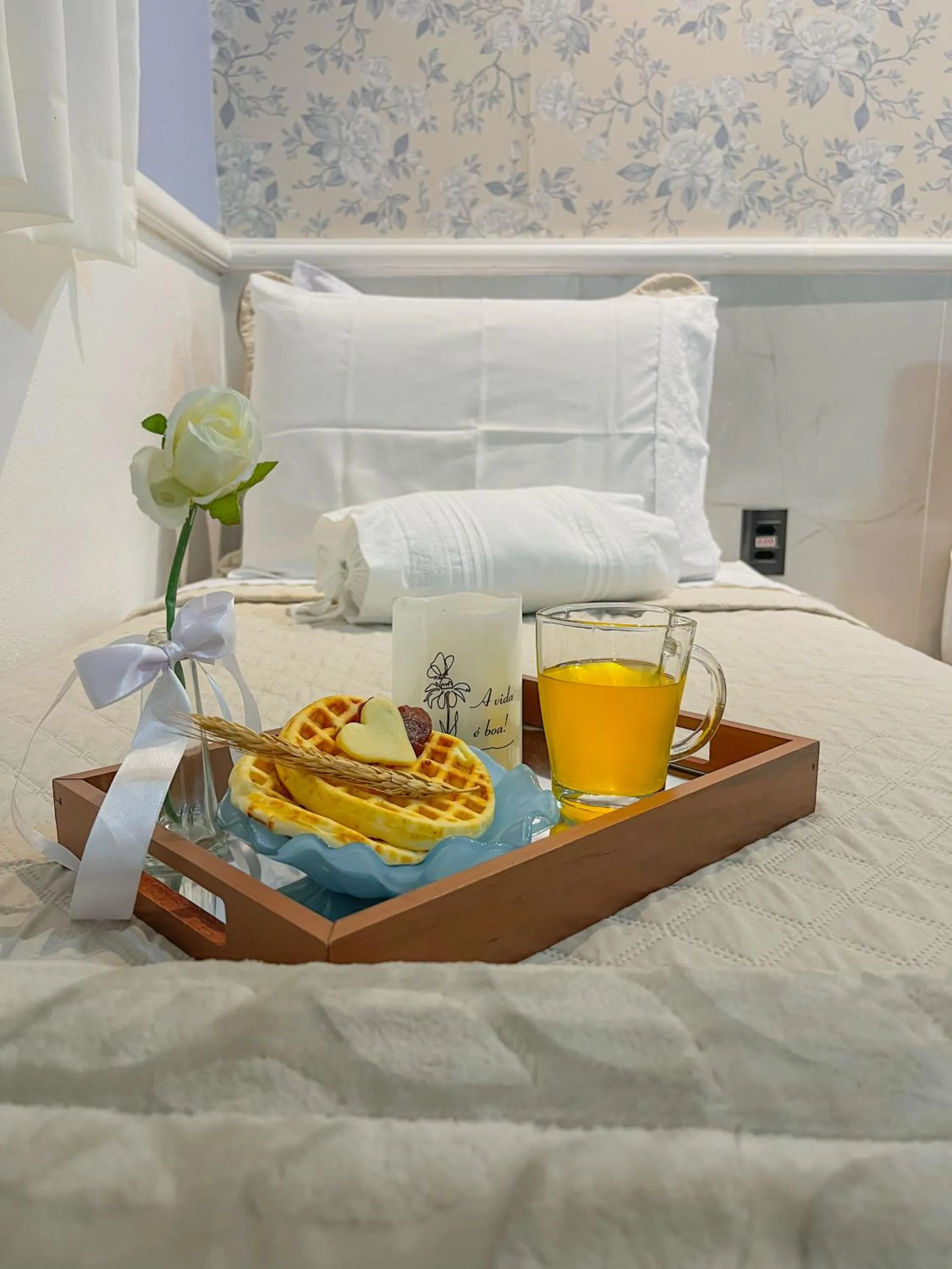 Bed in Pousada Recanto da Família