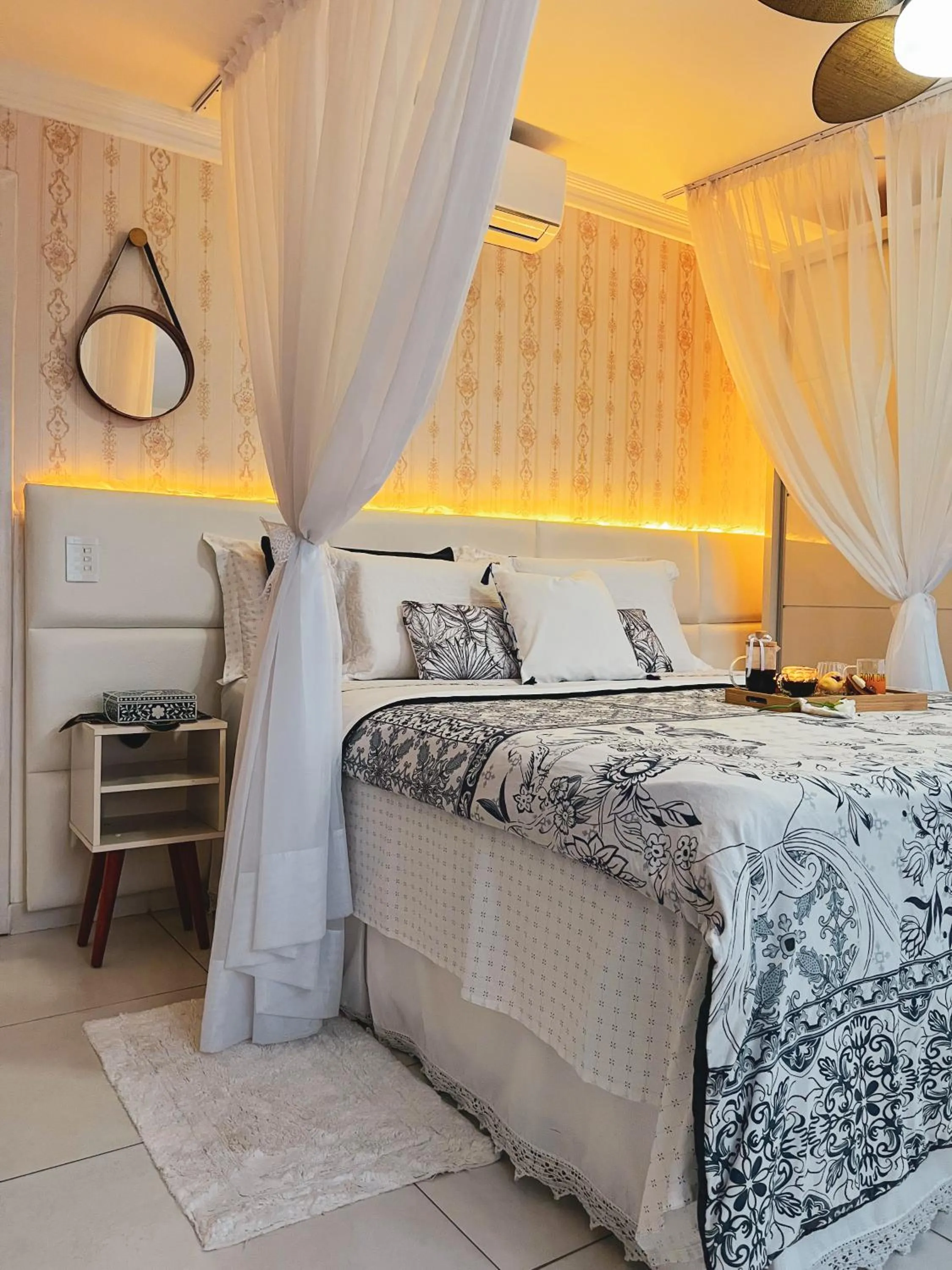 Bed in Pousada Recanto da Família