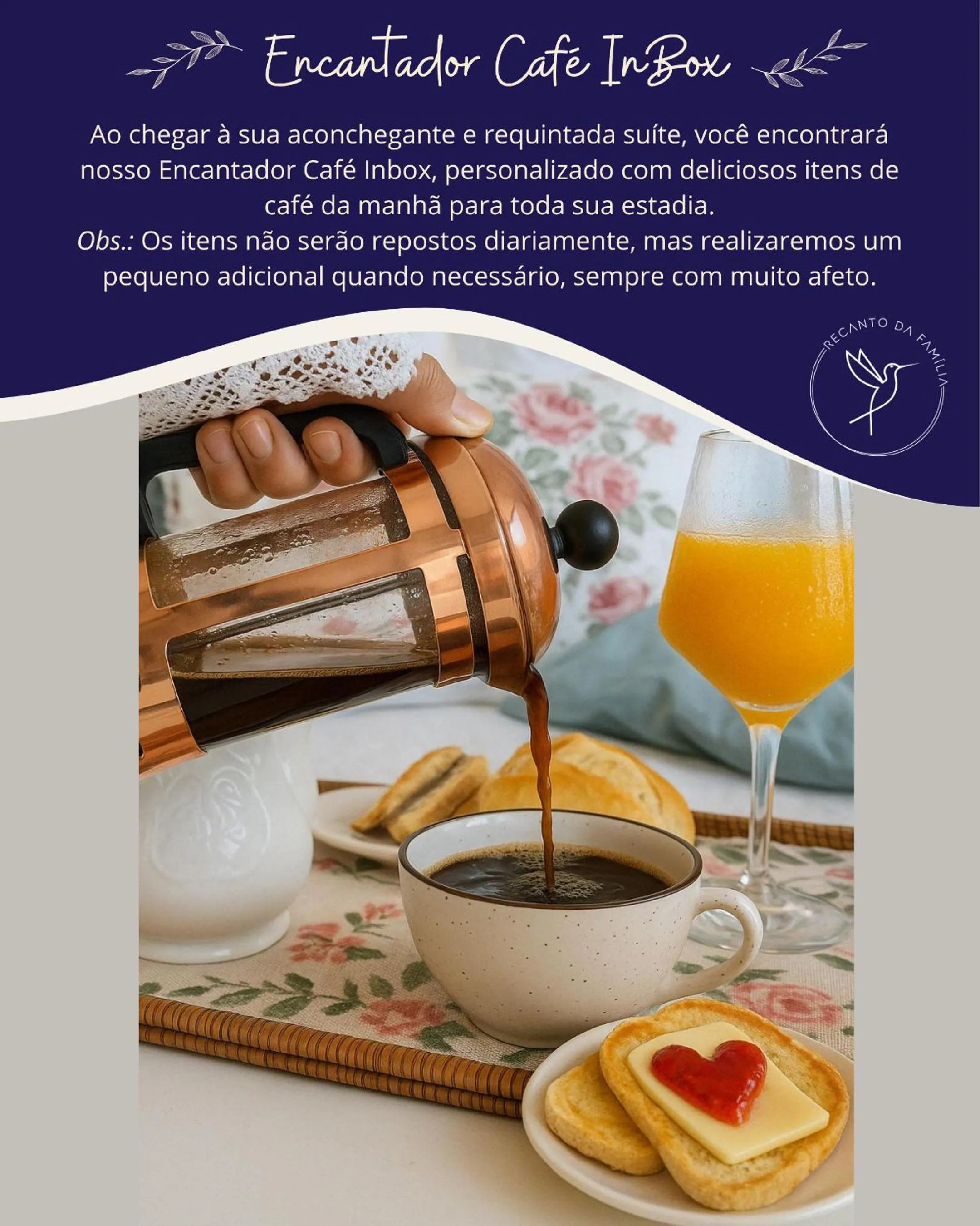 Breakfast in Pousada Recanto da Família