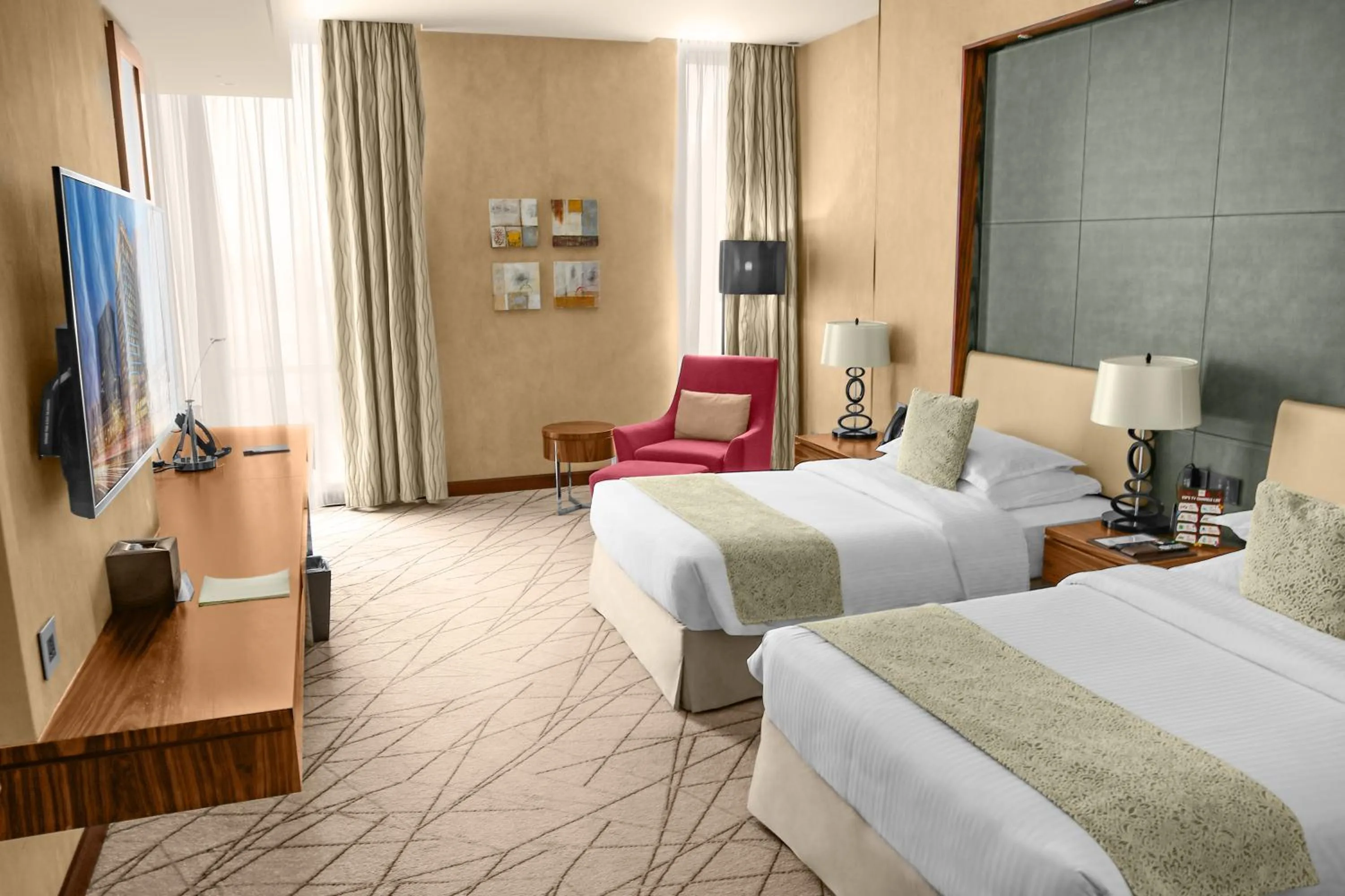 Bed in Millennium Plaza Doha