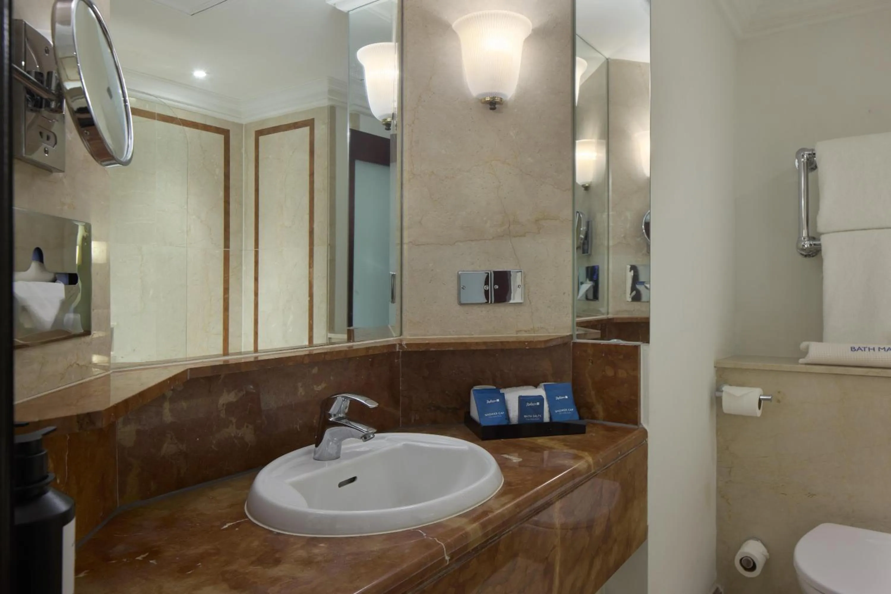 Bathroom in Radisson Blu Hotel, London Leicester Square