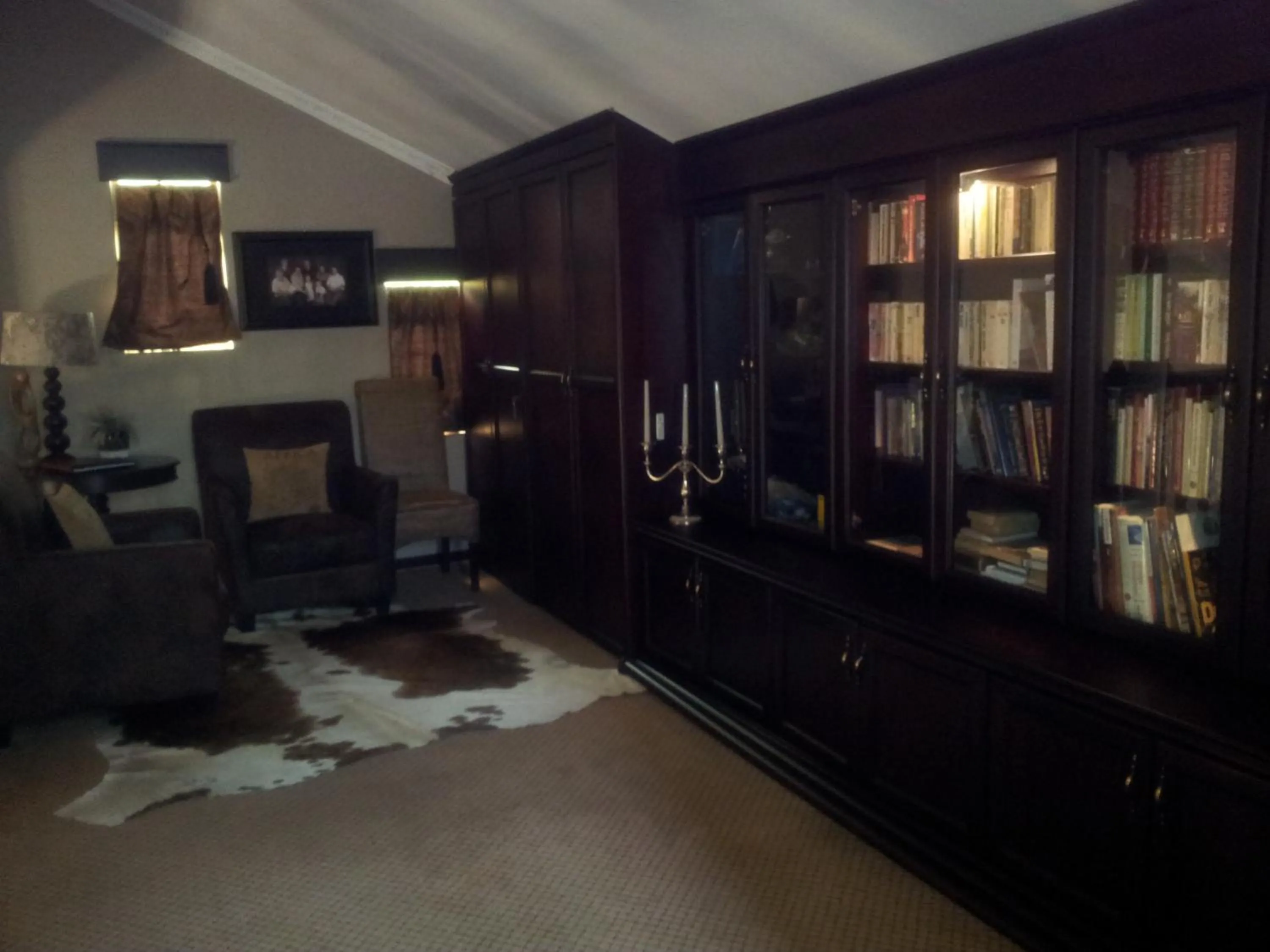Library in Cornerstone Guest Lodge