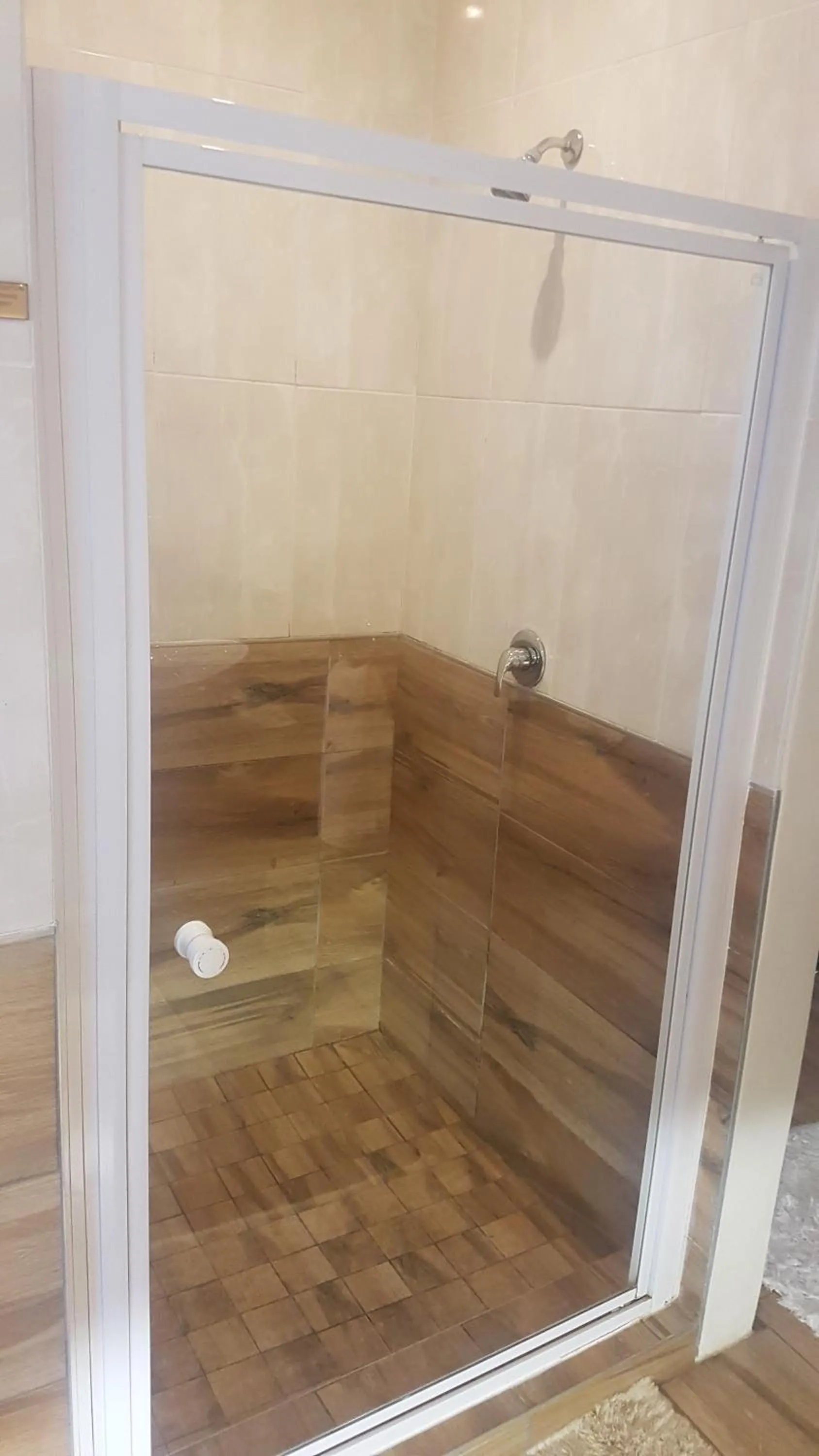 Shower in Cornerstone Guest Lodge