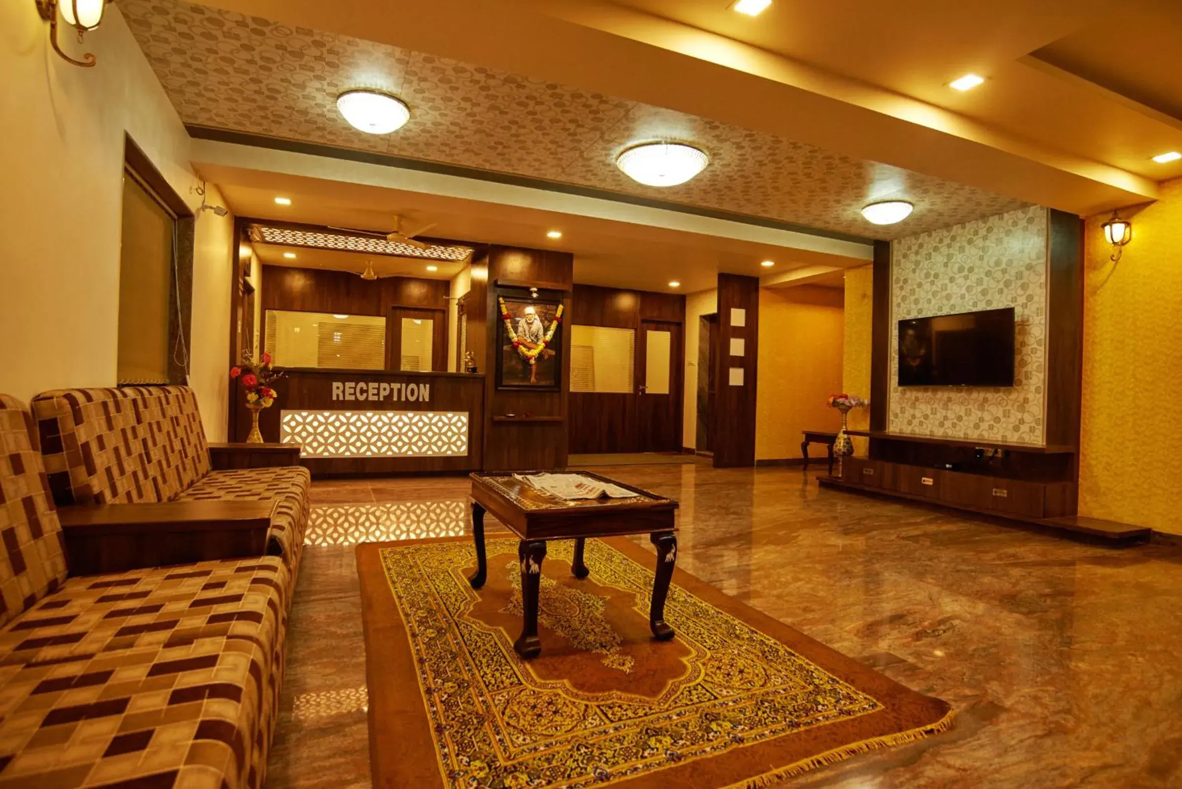 Lobby or reception in Hotel Pride Inn Shirdi Lobby or reception in Hotel Pride Inn Shirdi