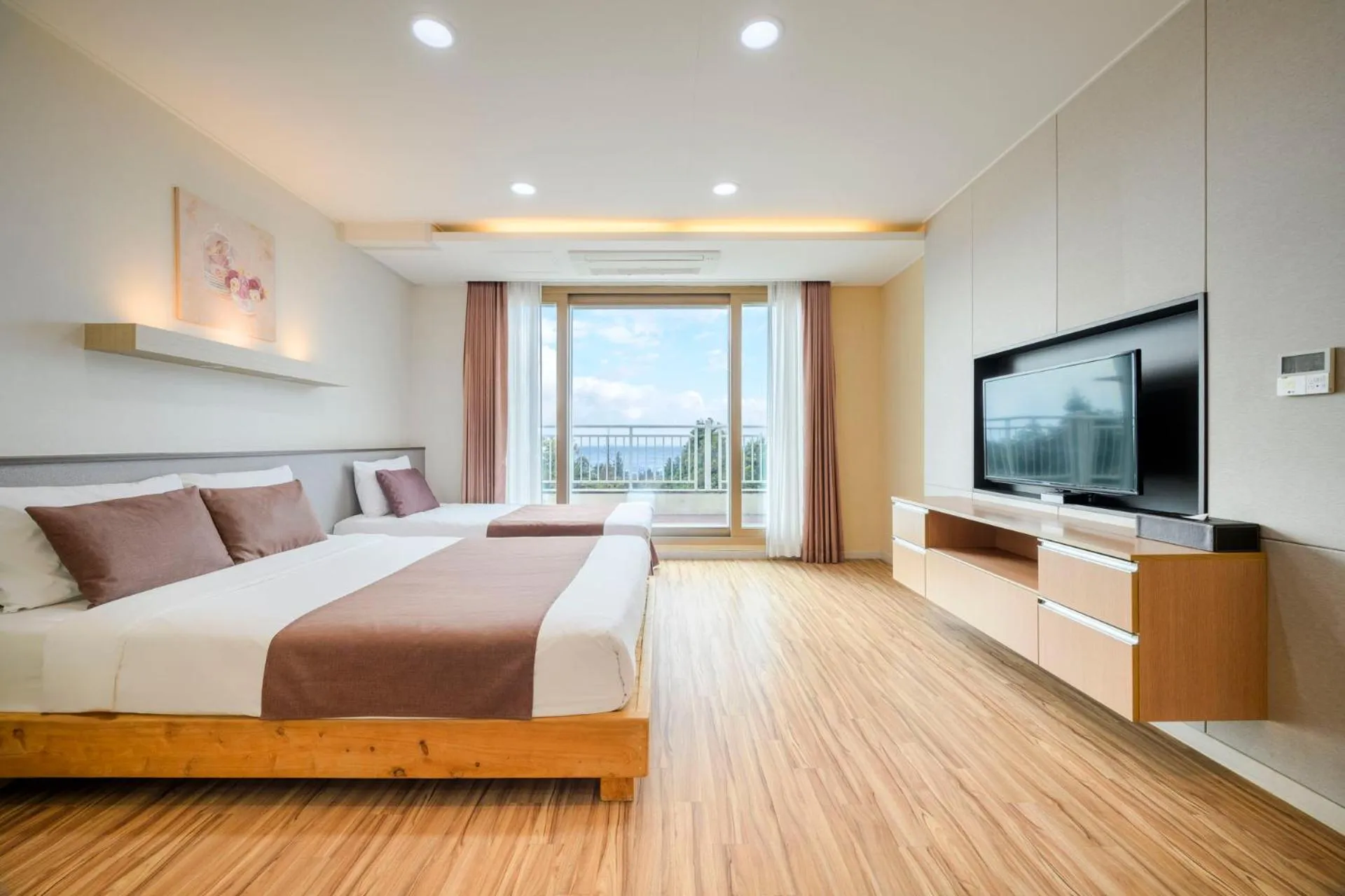 Bed in Jeju M Resort