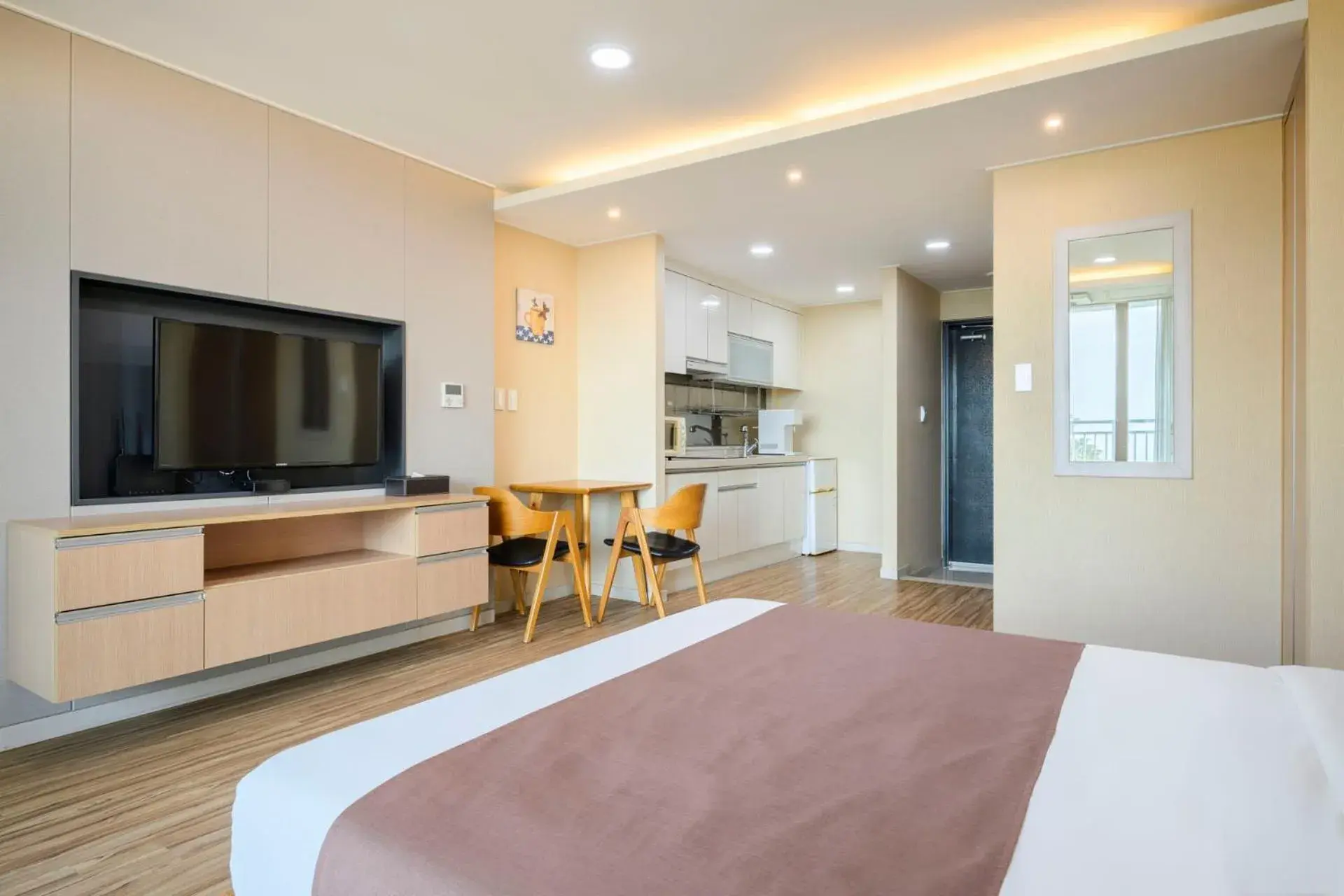 Bed in Jeju M Resort Bed in Jeju M Resort