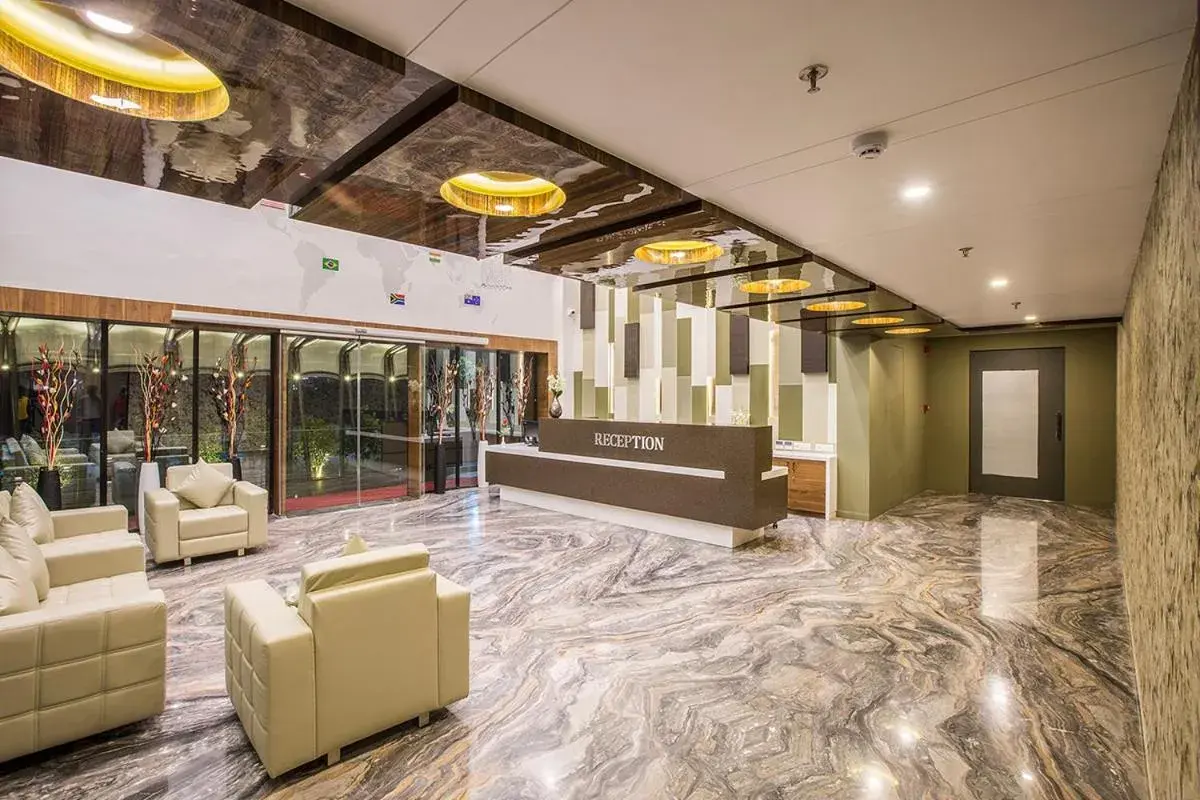 Lobby or reception in Prominent Corporate Residency Lobby or reception in Prominent Corporate Residency