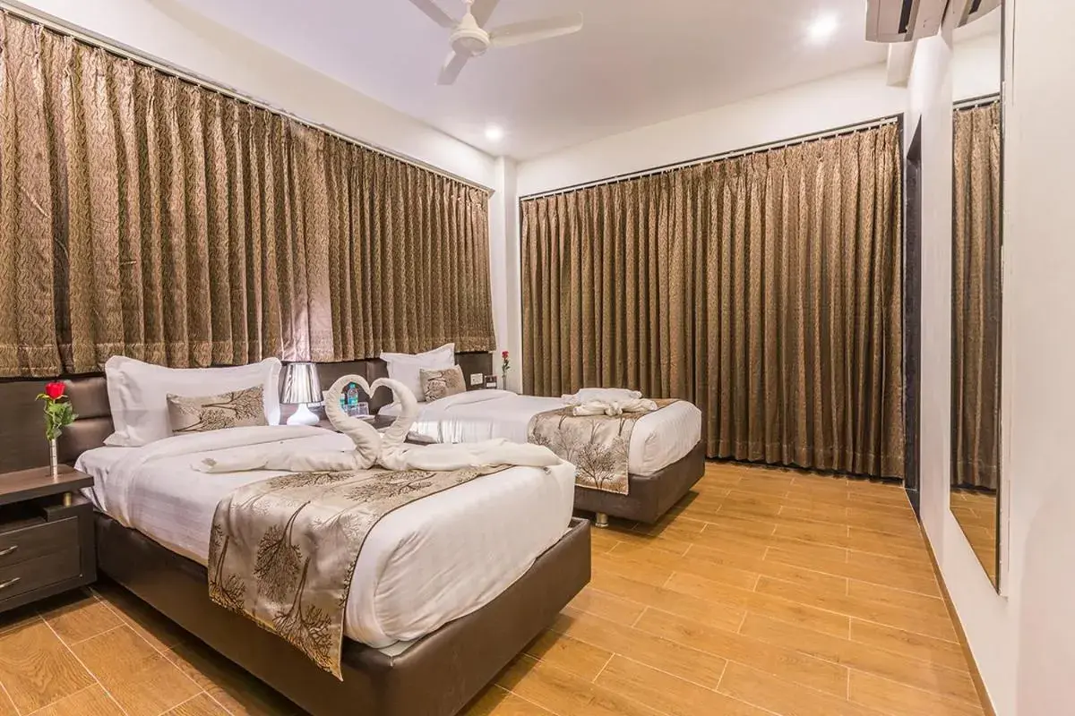 Bedroom, Bed in Prominent Corporate Residency Bedroom, Bed in Prominent Corporate Residency