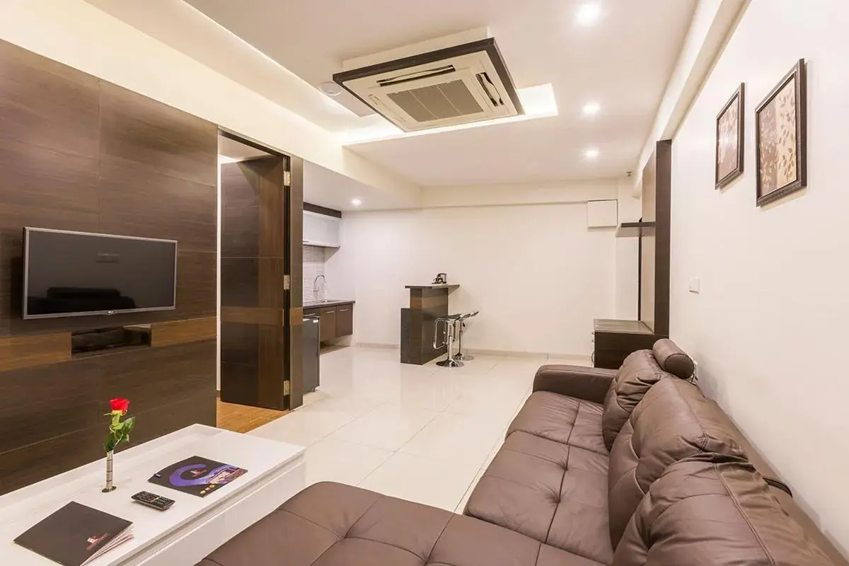 Living room in Prominent Corporate Residency Living room in Prominent Corporate Residency