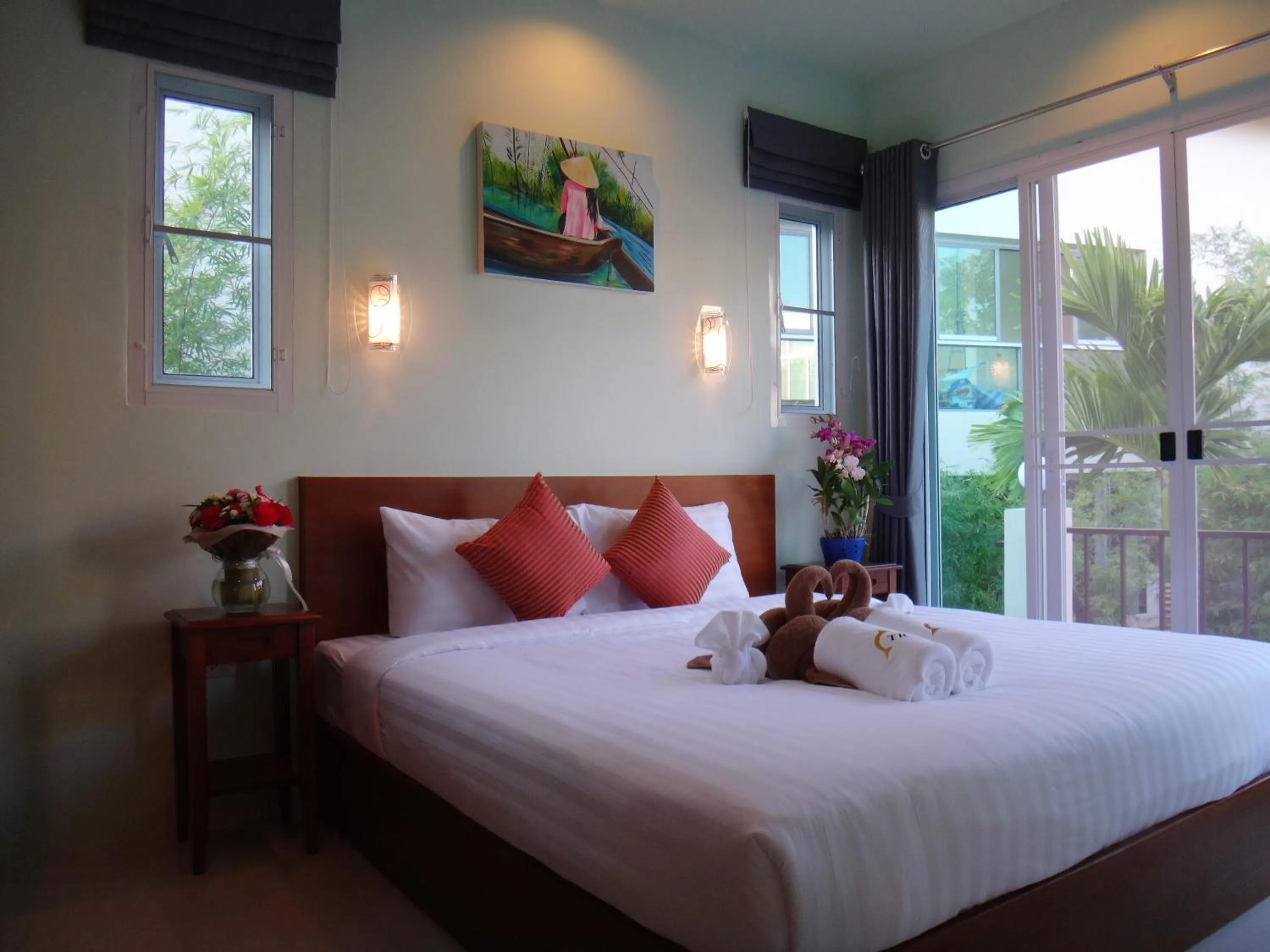 Bed in Thuan Resort
