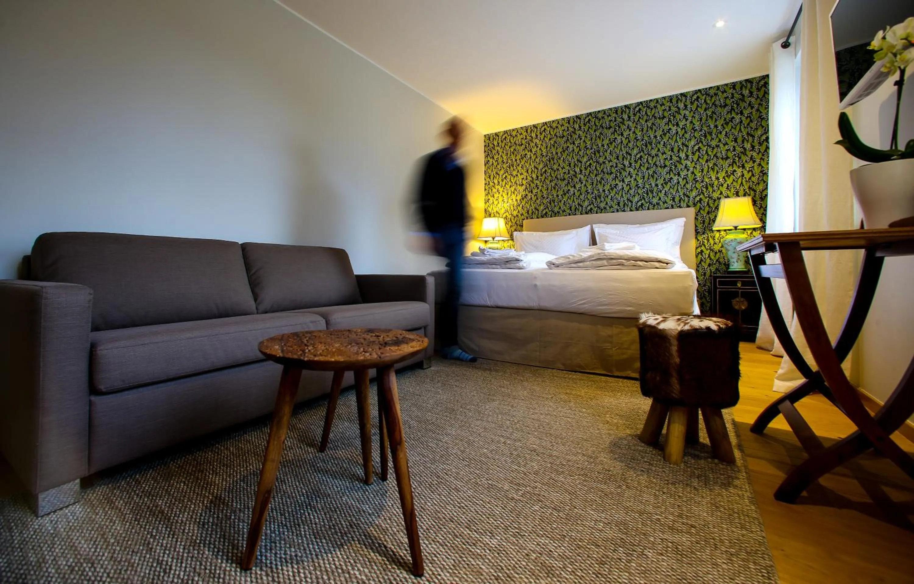 Seating area, Bed in Alwine - Landhaus an den Spreewiesen