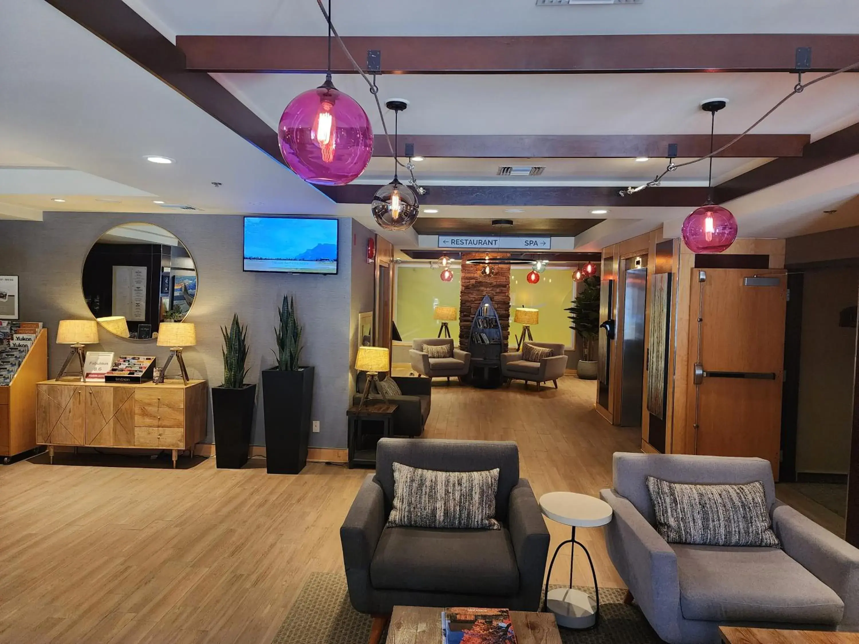 Lobby or reception in Banff Inn Lobby or reception in Banff Inn