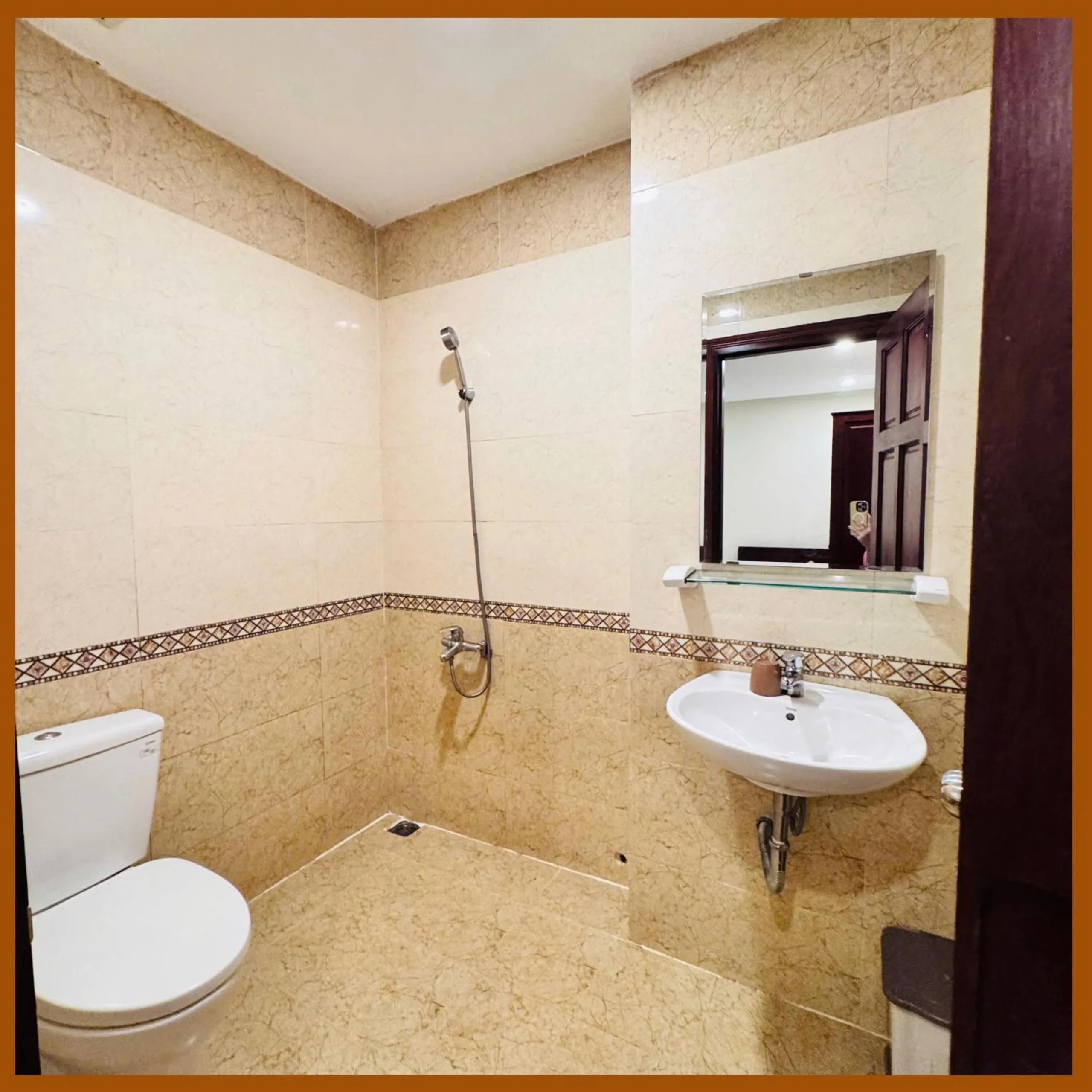 Shower in Nam Xuan Premium Hotel