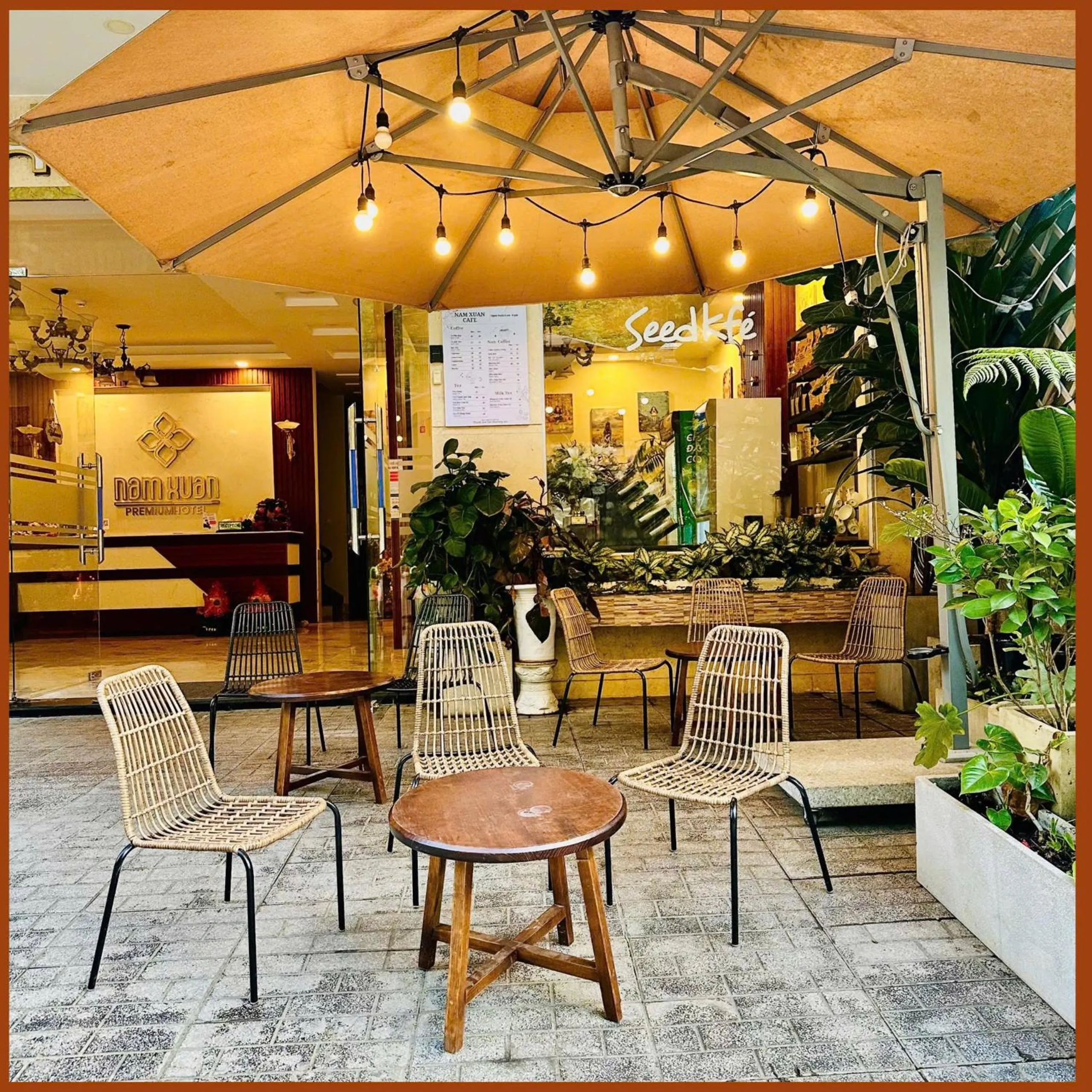 Patio in Nam Xuan Premium Hotel