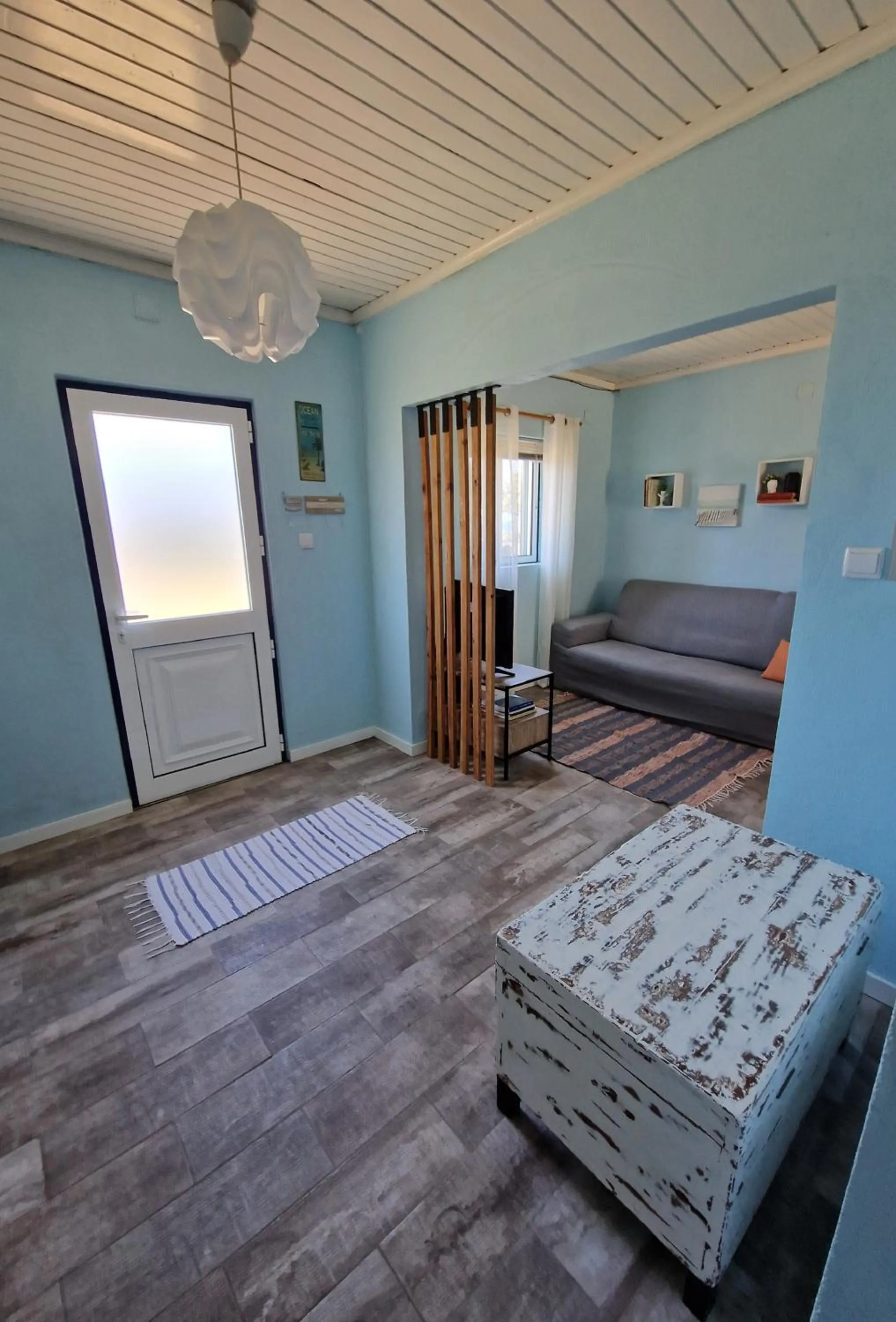 Living room, Bed in Casa do Baixio