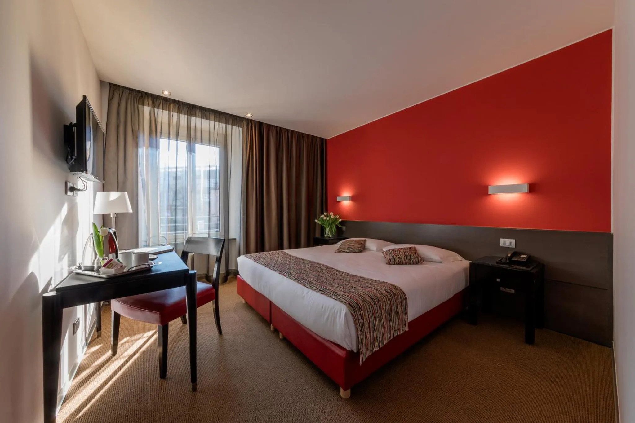 Bed in Hotel Valeria