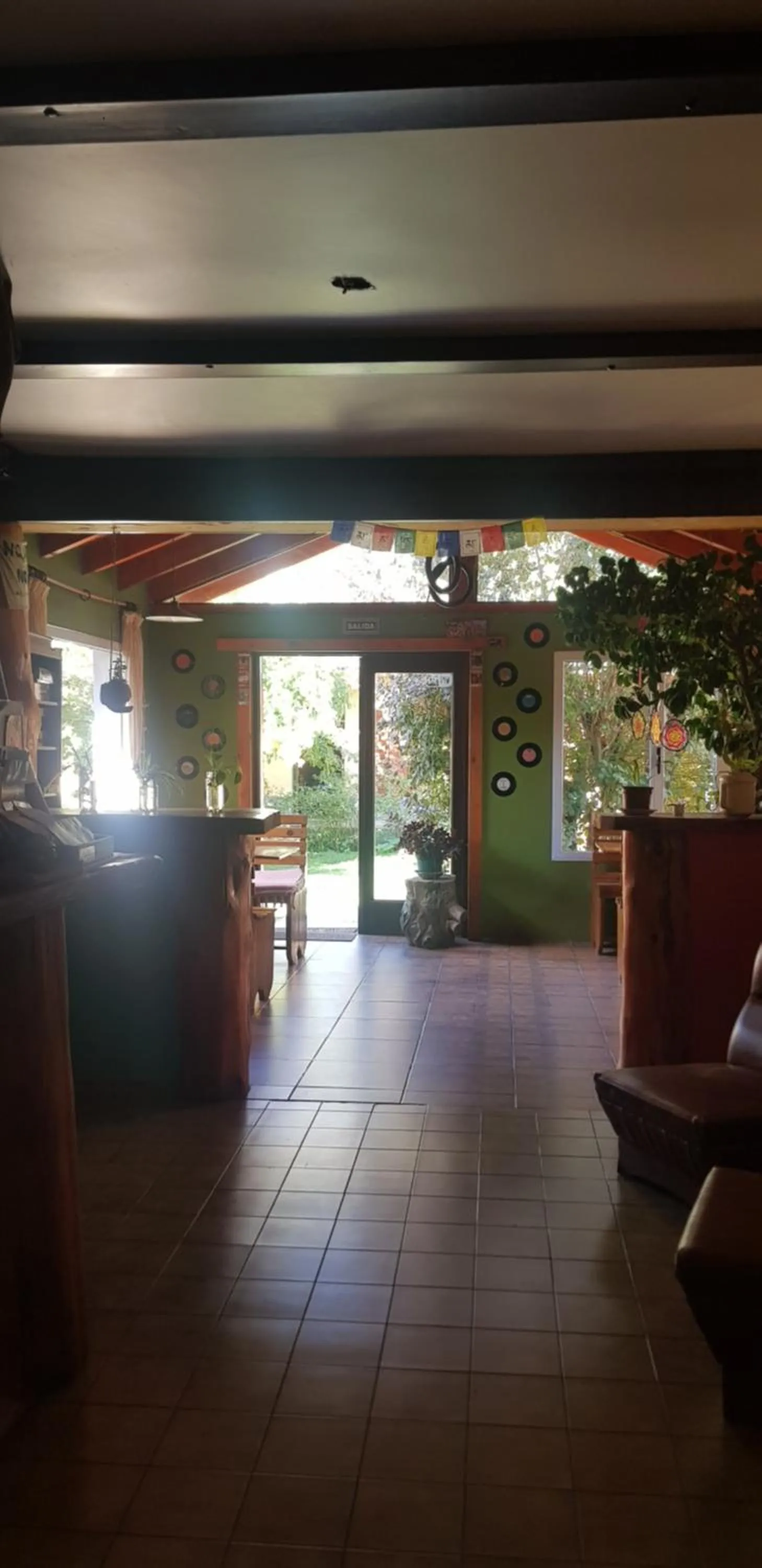 Living room in La Estacion Hostel