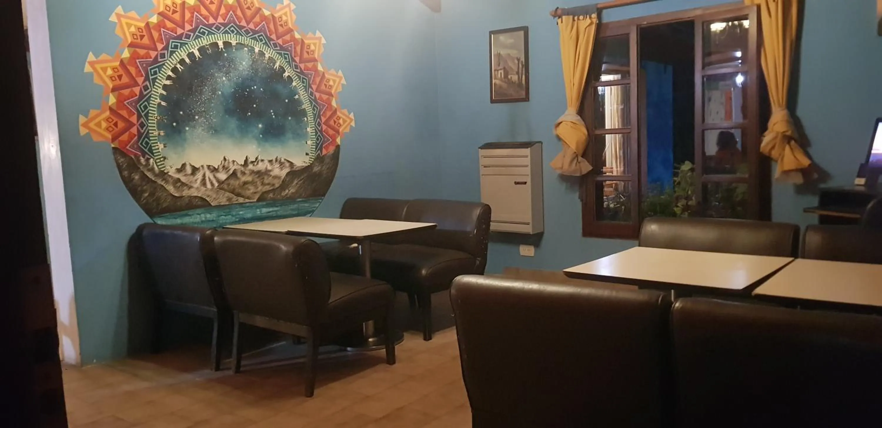 Living room in La Estacion Hostel