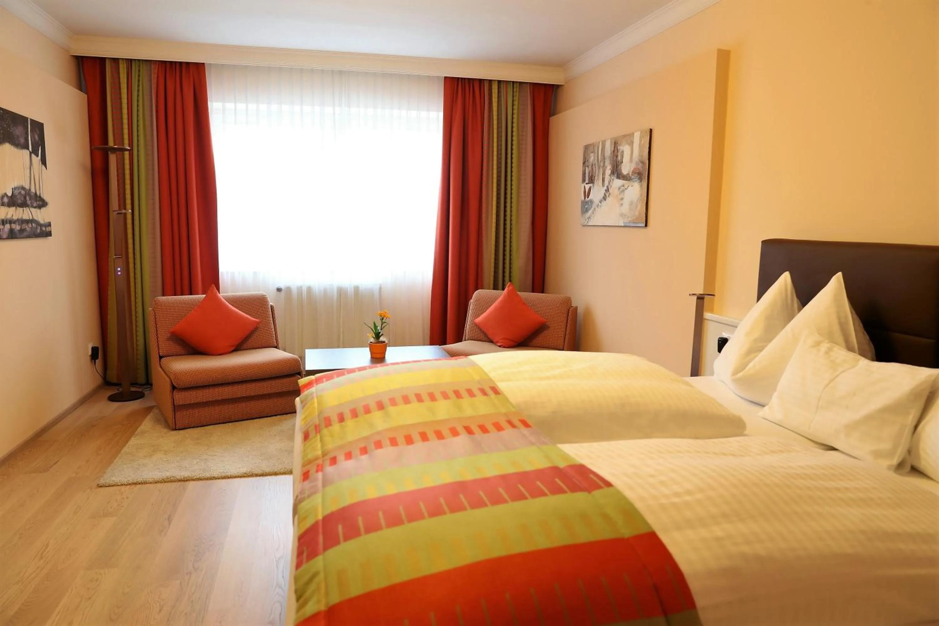 View (from property/room), Bed in Sorgerhof