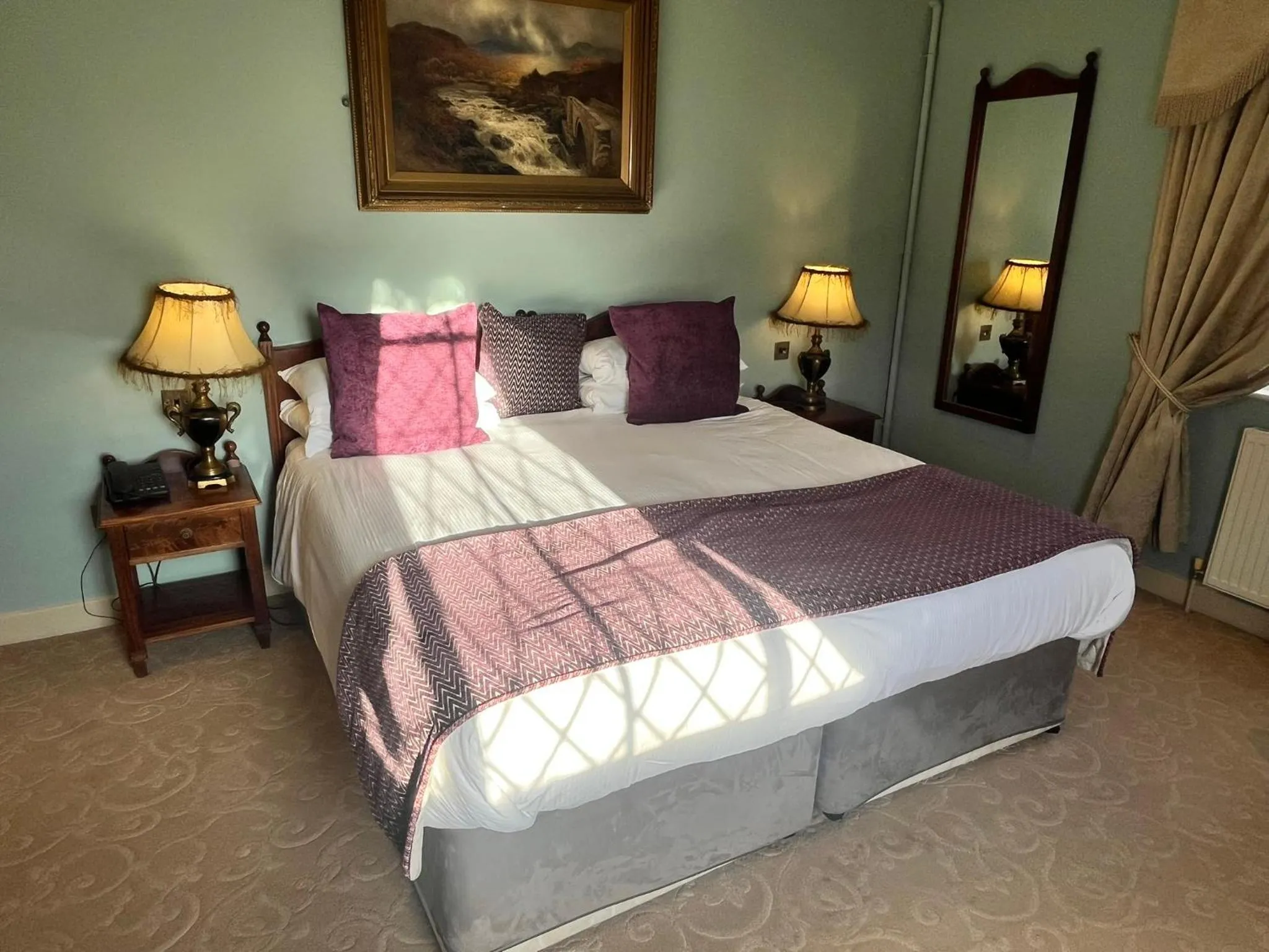 Bed in Ye Olde Bell Hotel & Spa