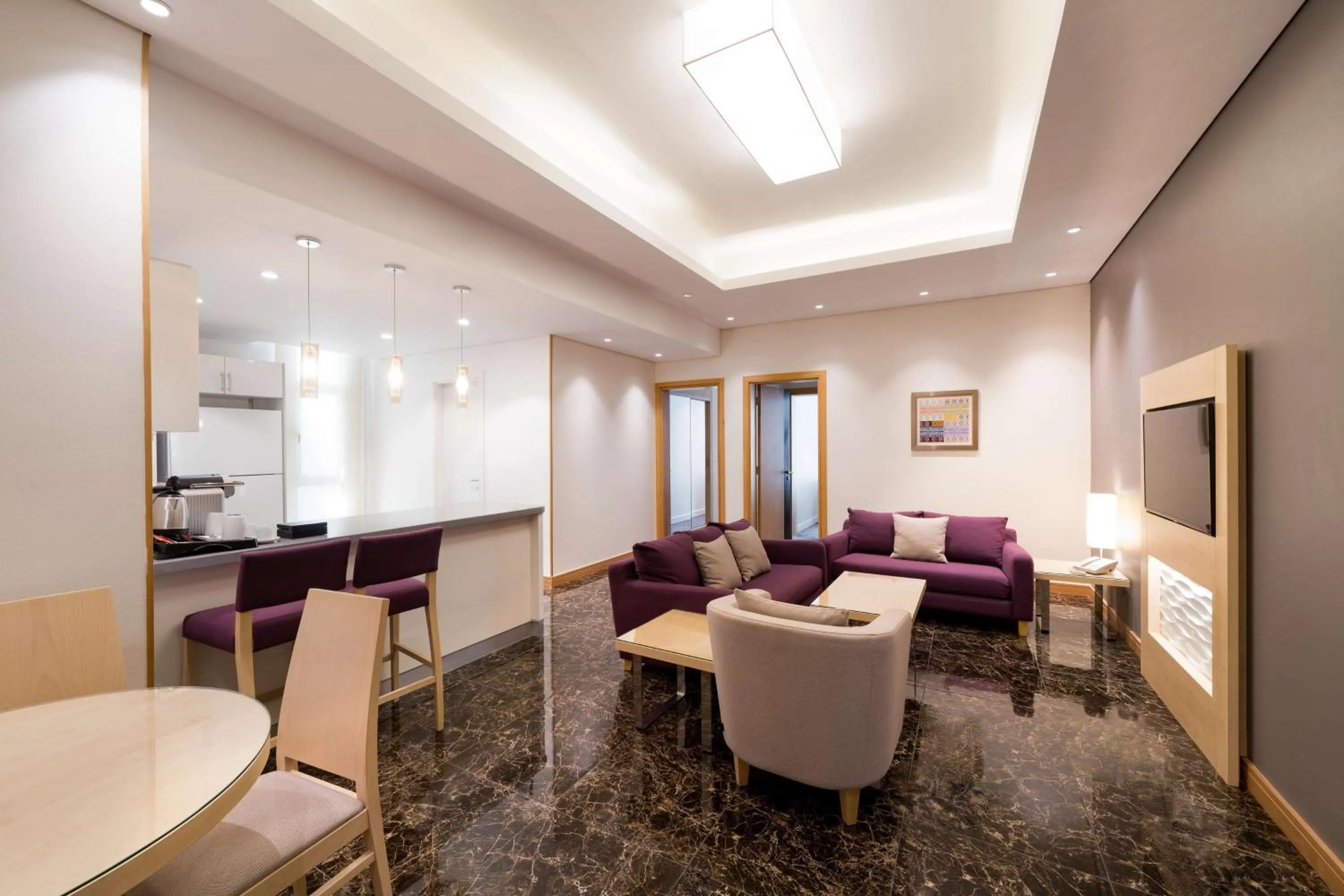 Seating area in SAS Residence & Hotel Dhahran