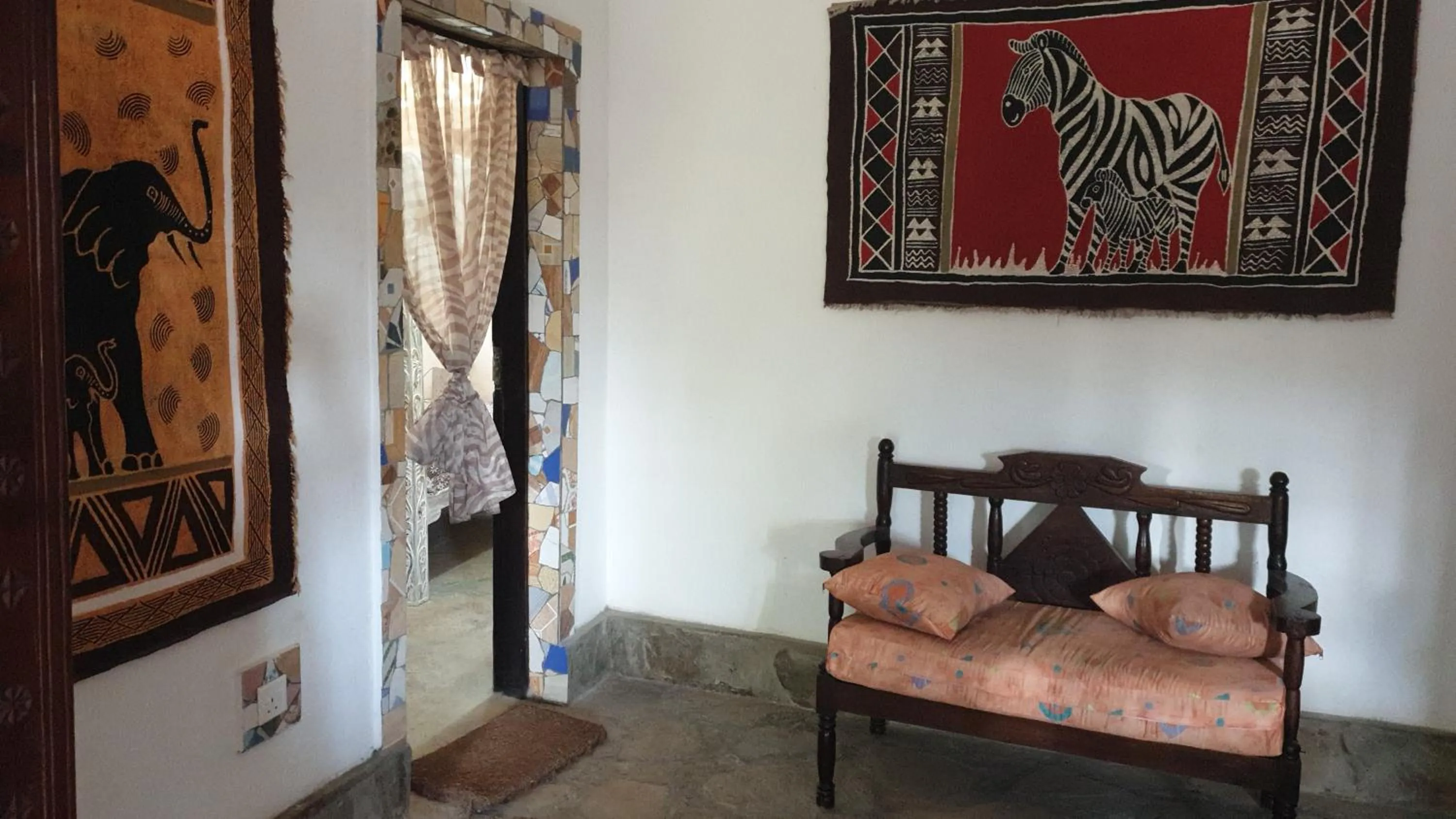 Decorative detail, Bed in Marijani Holiday Resort