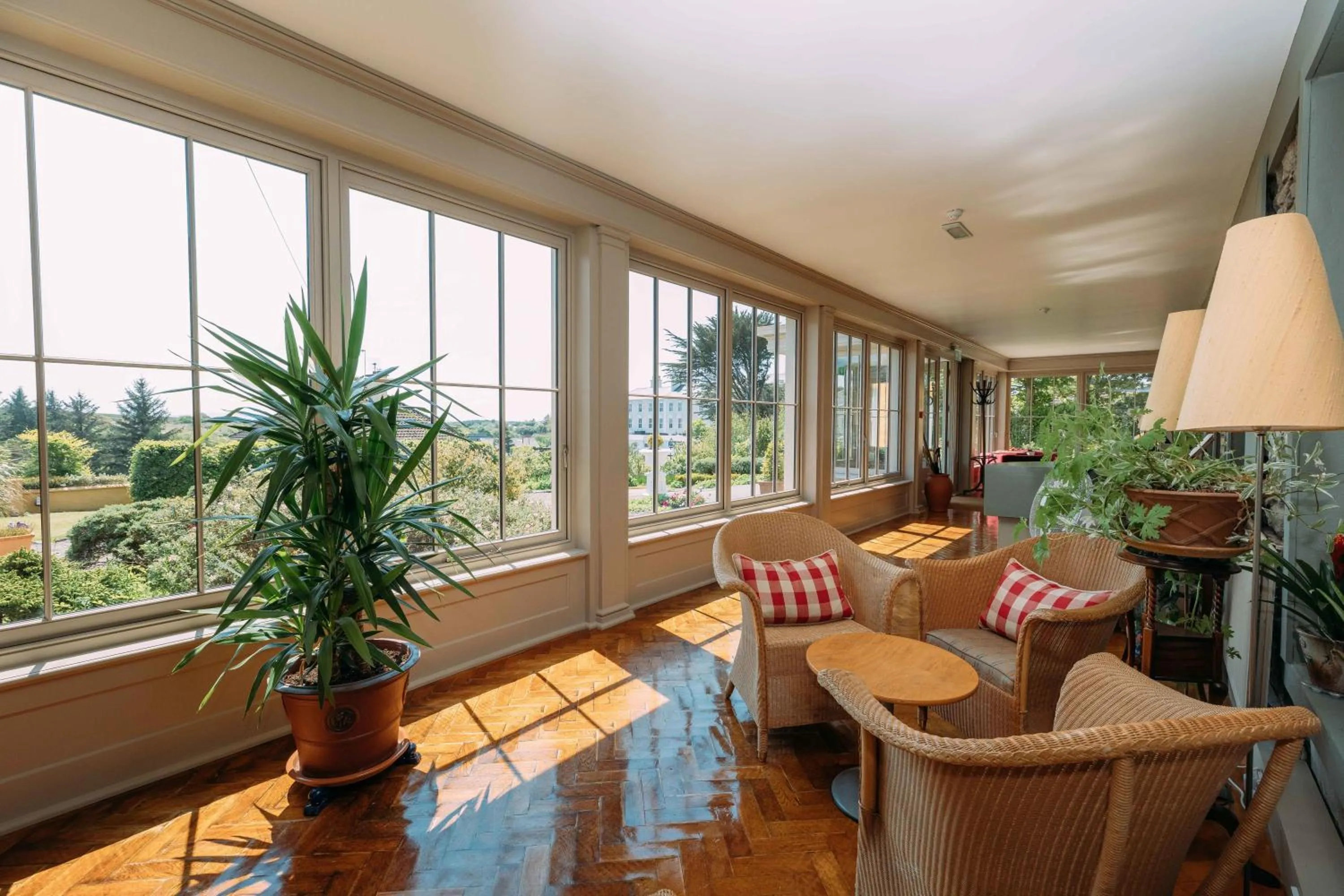 Seating area in Sheedy's Boutique Hotel