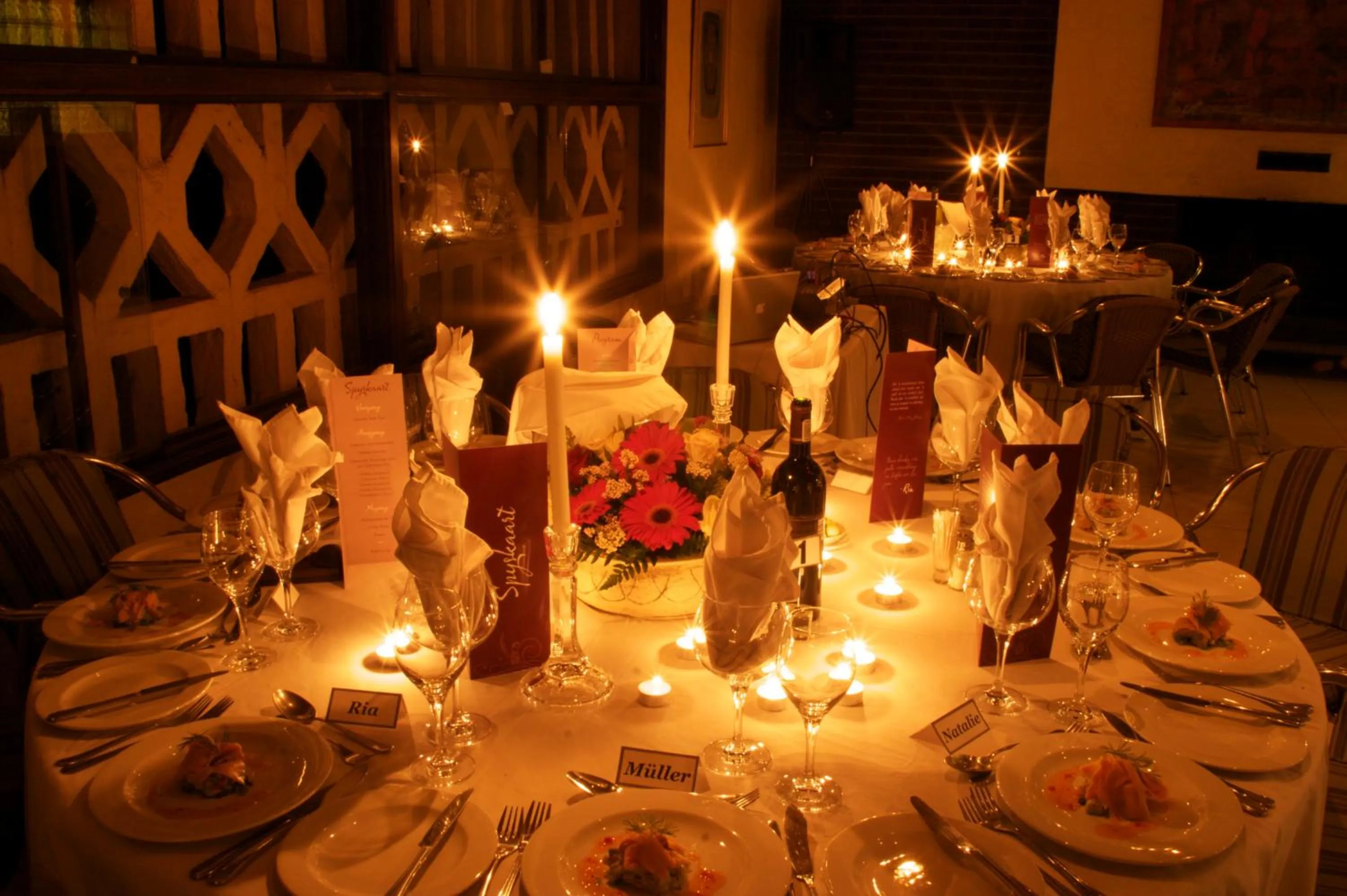 Dining area in Foxwood House Boutique Hotel