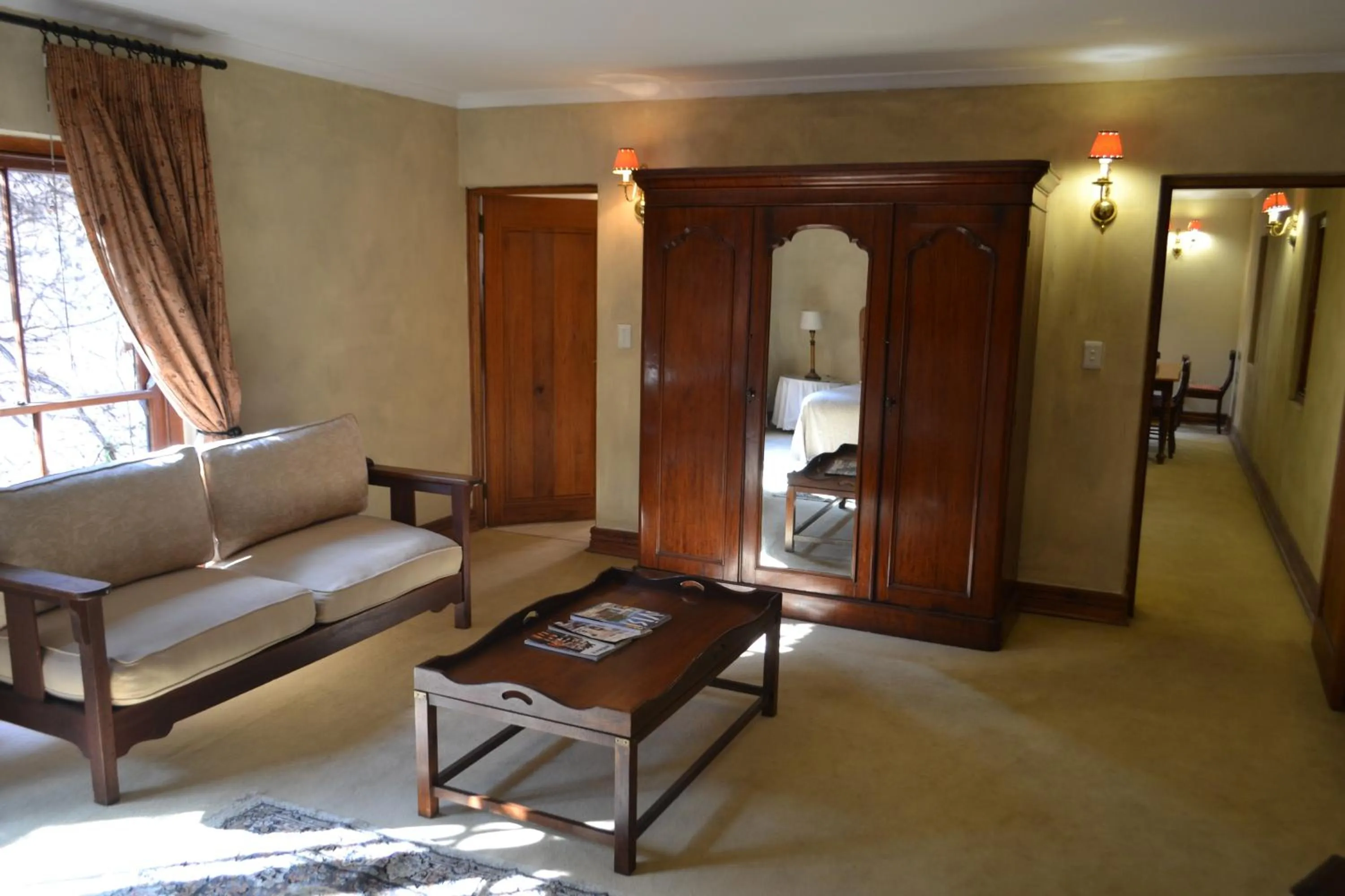 Seating area in Foxwood House Boutique Hotel