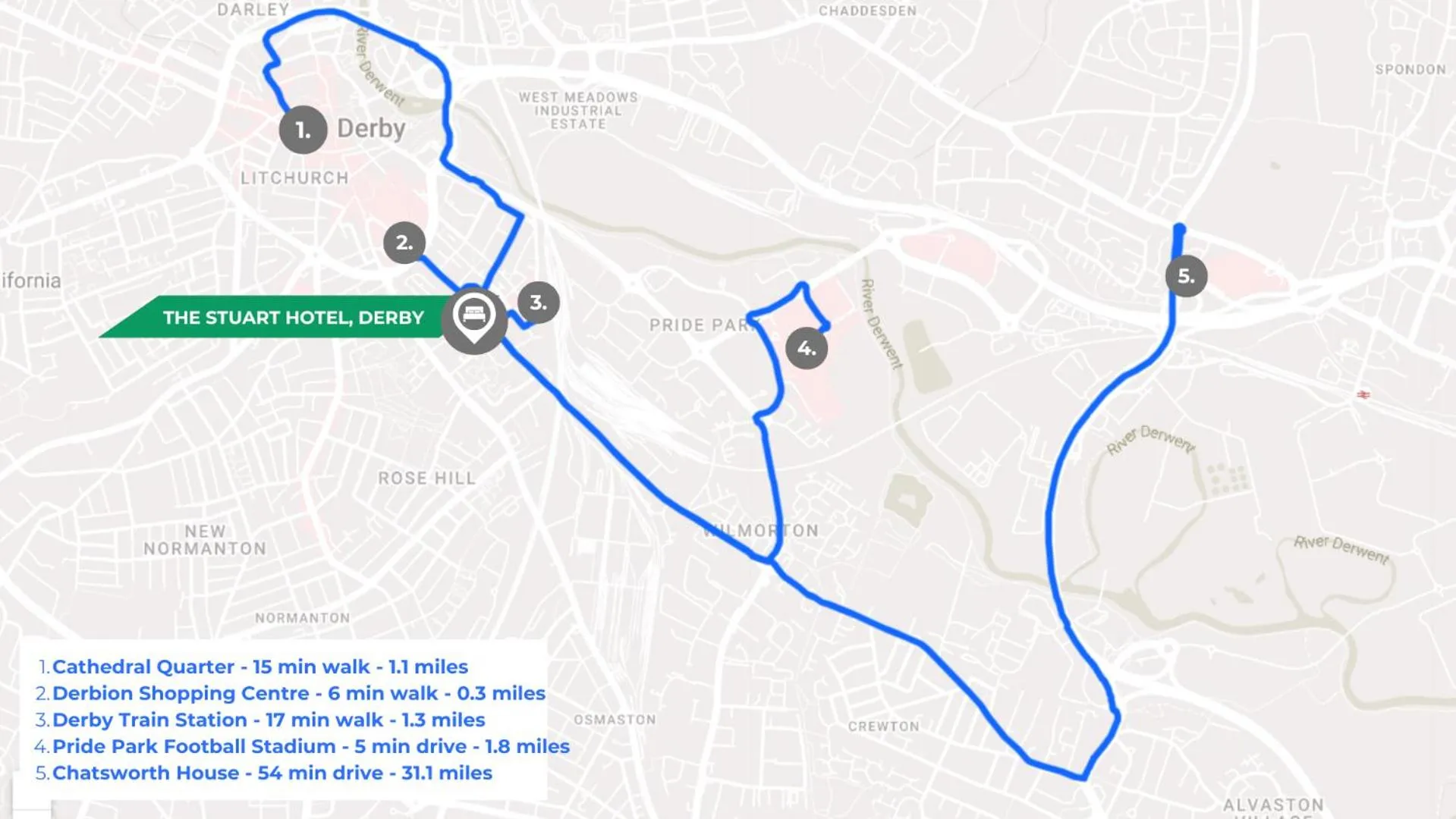 Location in The Stuart Hotel, Sure Hotel Collection by Best Western