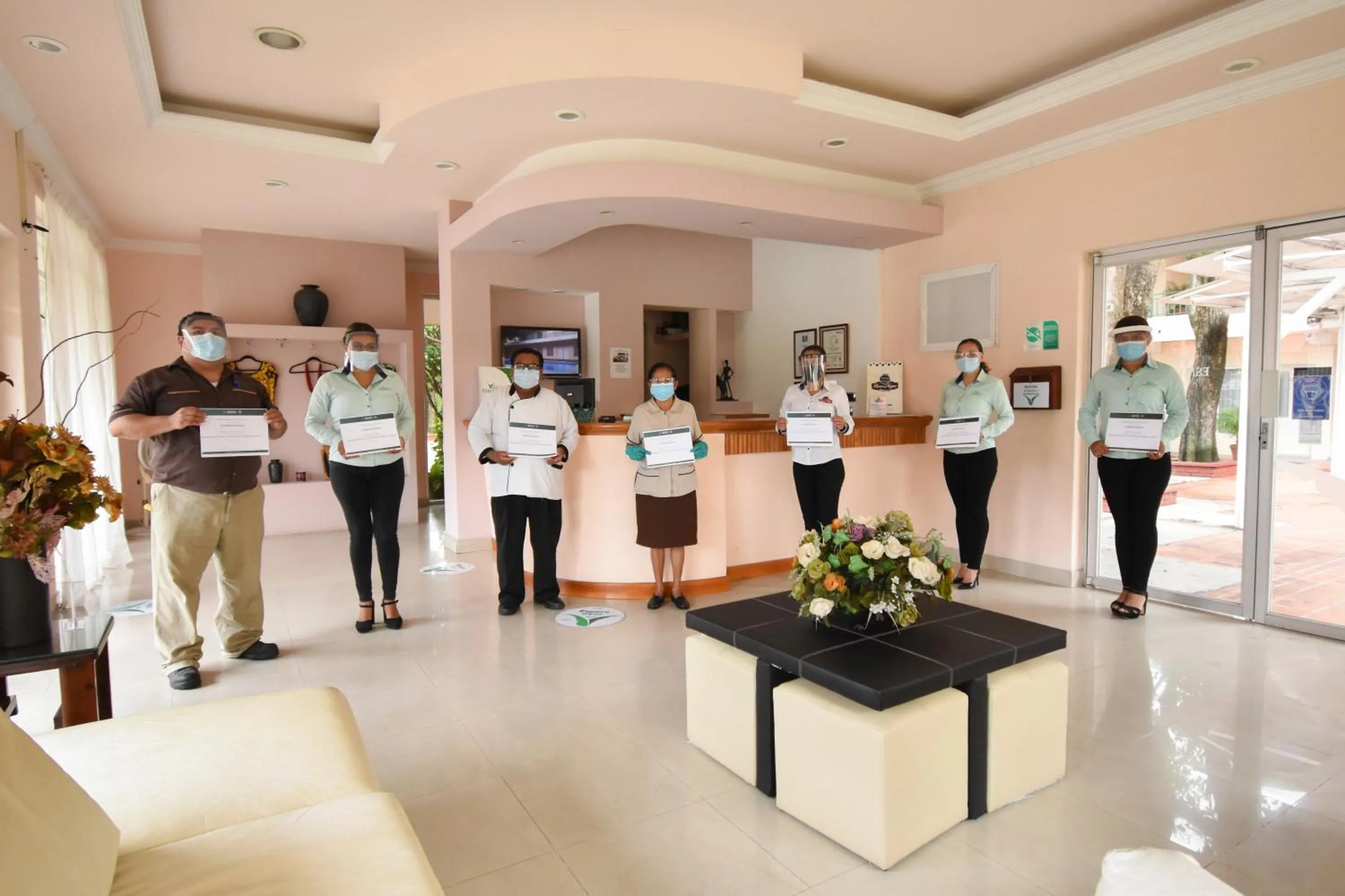 Lobby or reception in Villa Esmeralda