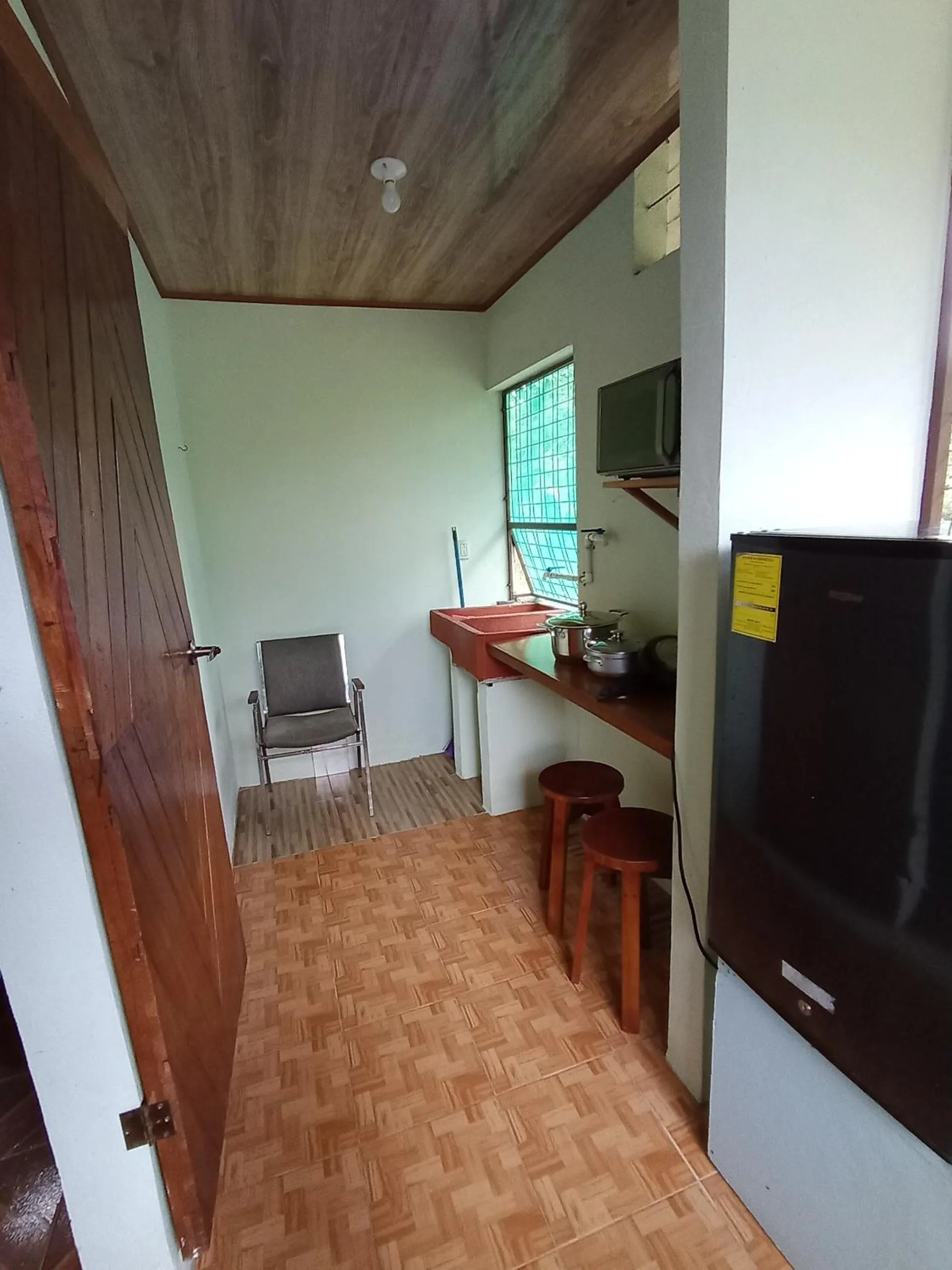 kitchen in Posada Rural Río Celeste