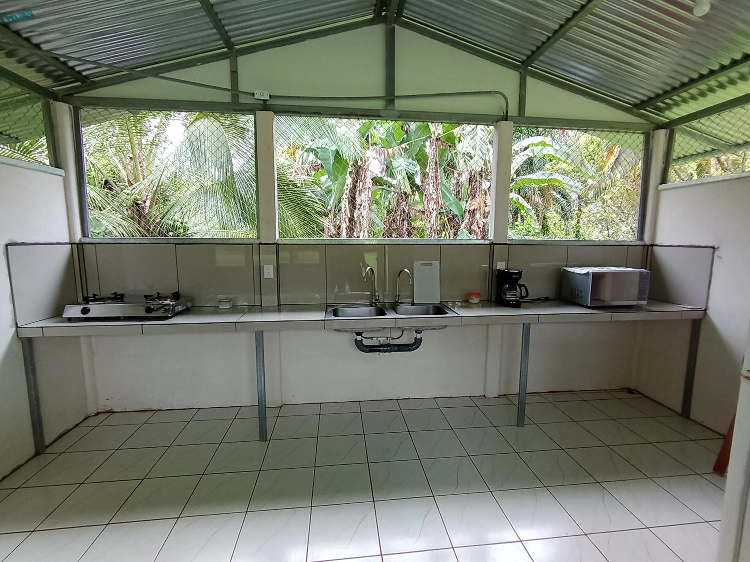 Kitchen or kitchenette in Posada Rural Río Celeste