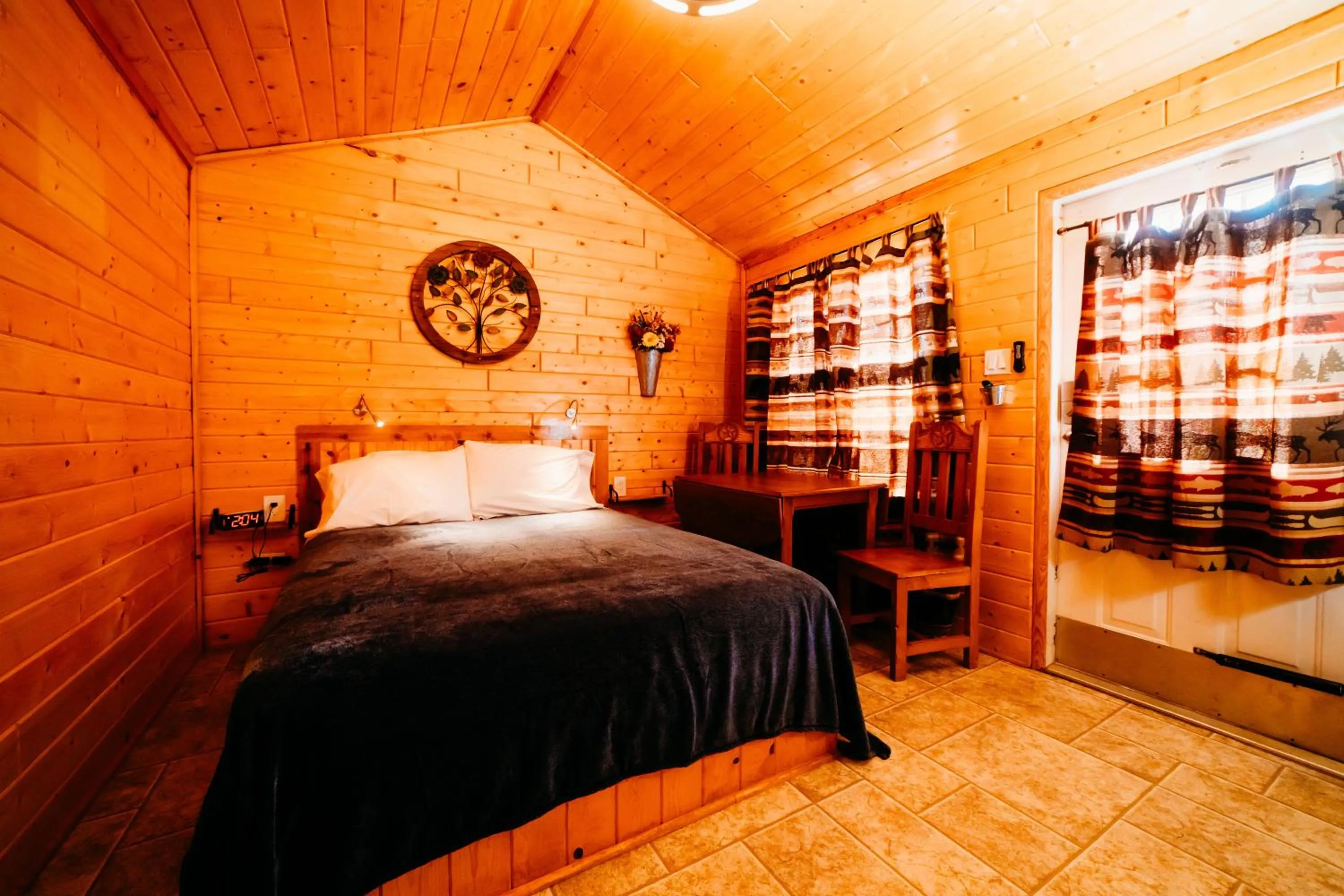 Bed in La Junta Colorado Cabins
