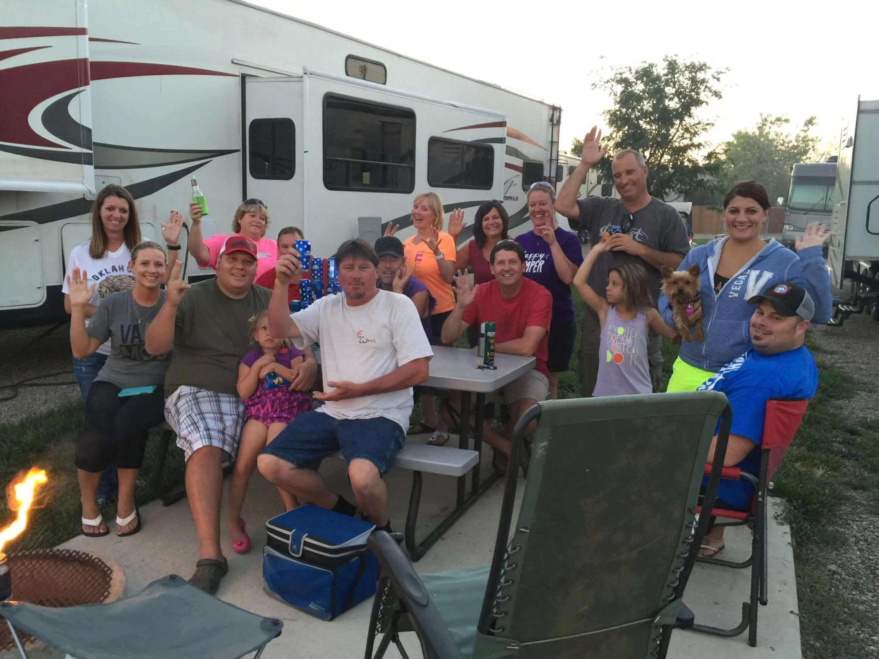 Family in La Junta Colorado Cabins