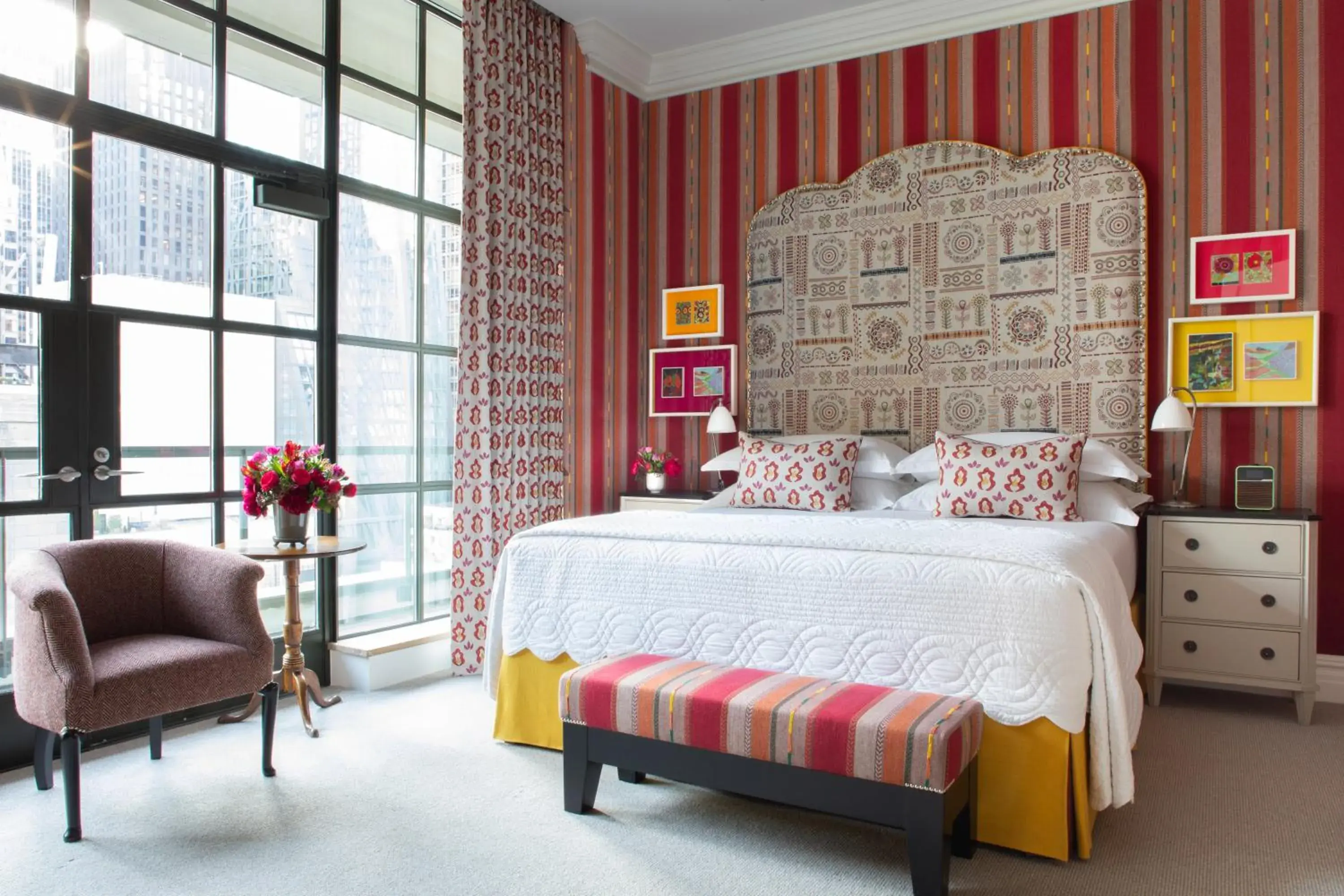 Bedroom, Bed in The Whitby Hotel Bedroom, Bed in The Whitby Hotel