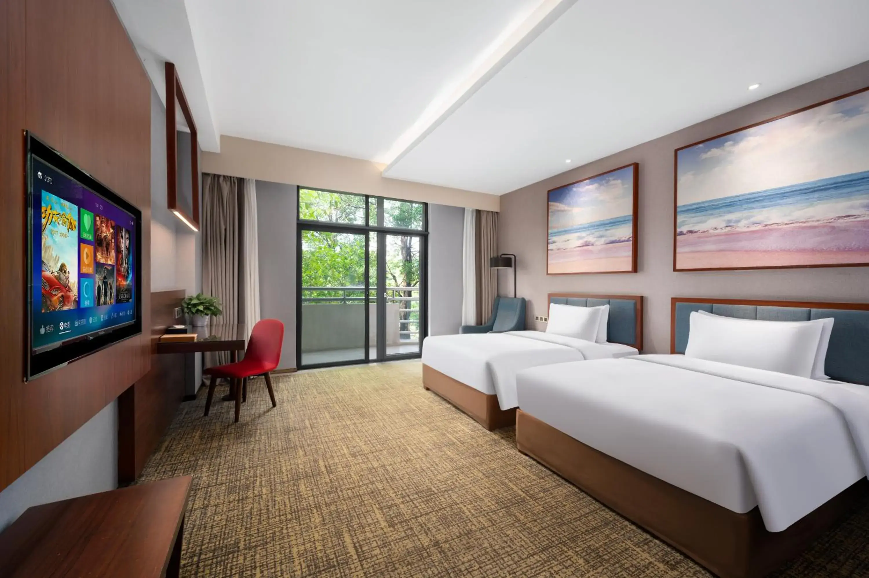 Bedroom, Bed in Ausotel Smart Baiyun International Airport T2-Free 24-hour airport pick-up Bedroom, Bed in Ausotel Smart Baiyun International Airport T2-Free 24-hour airport pick-up