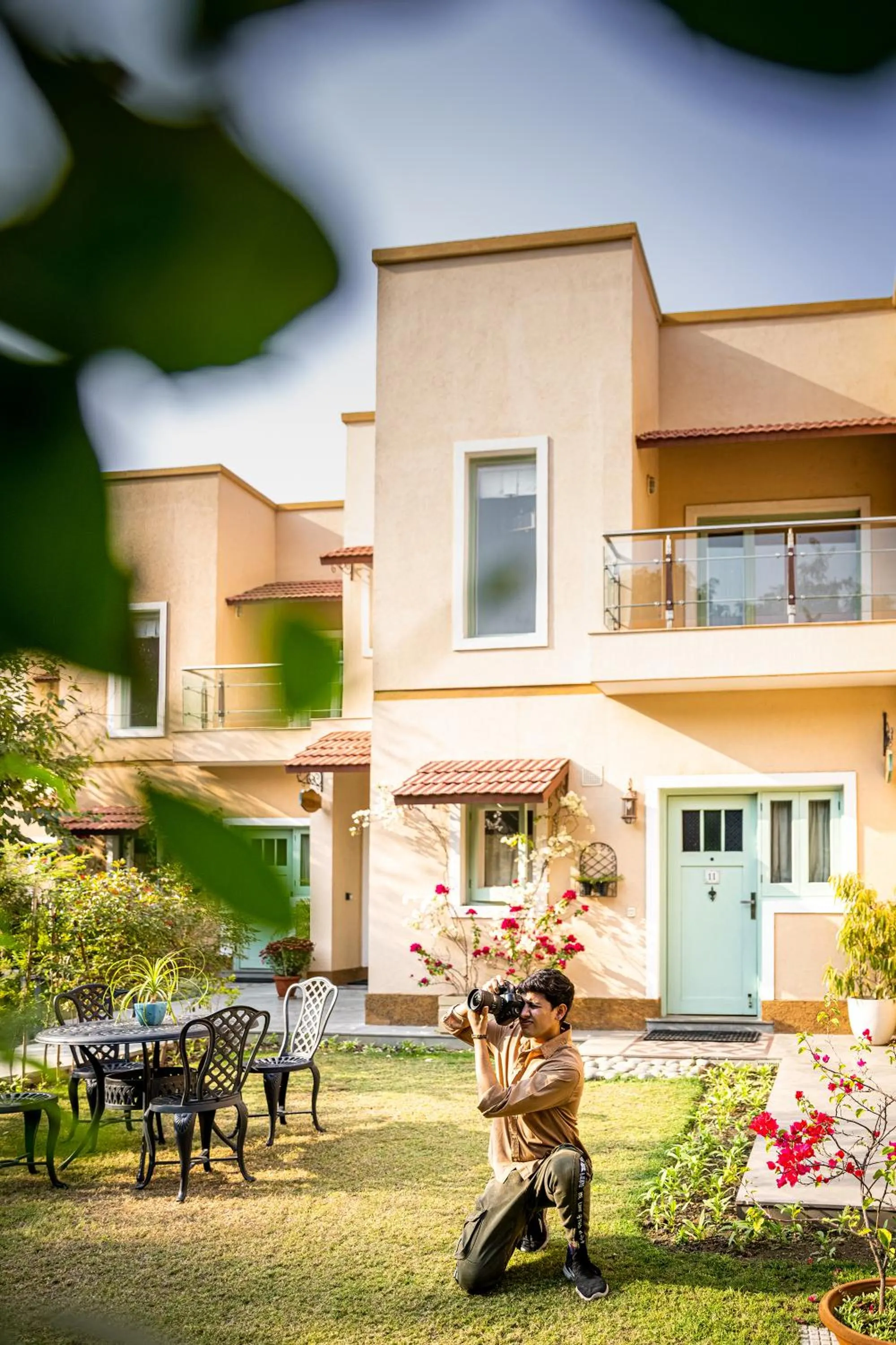 Garden view in Karma Chalets