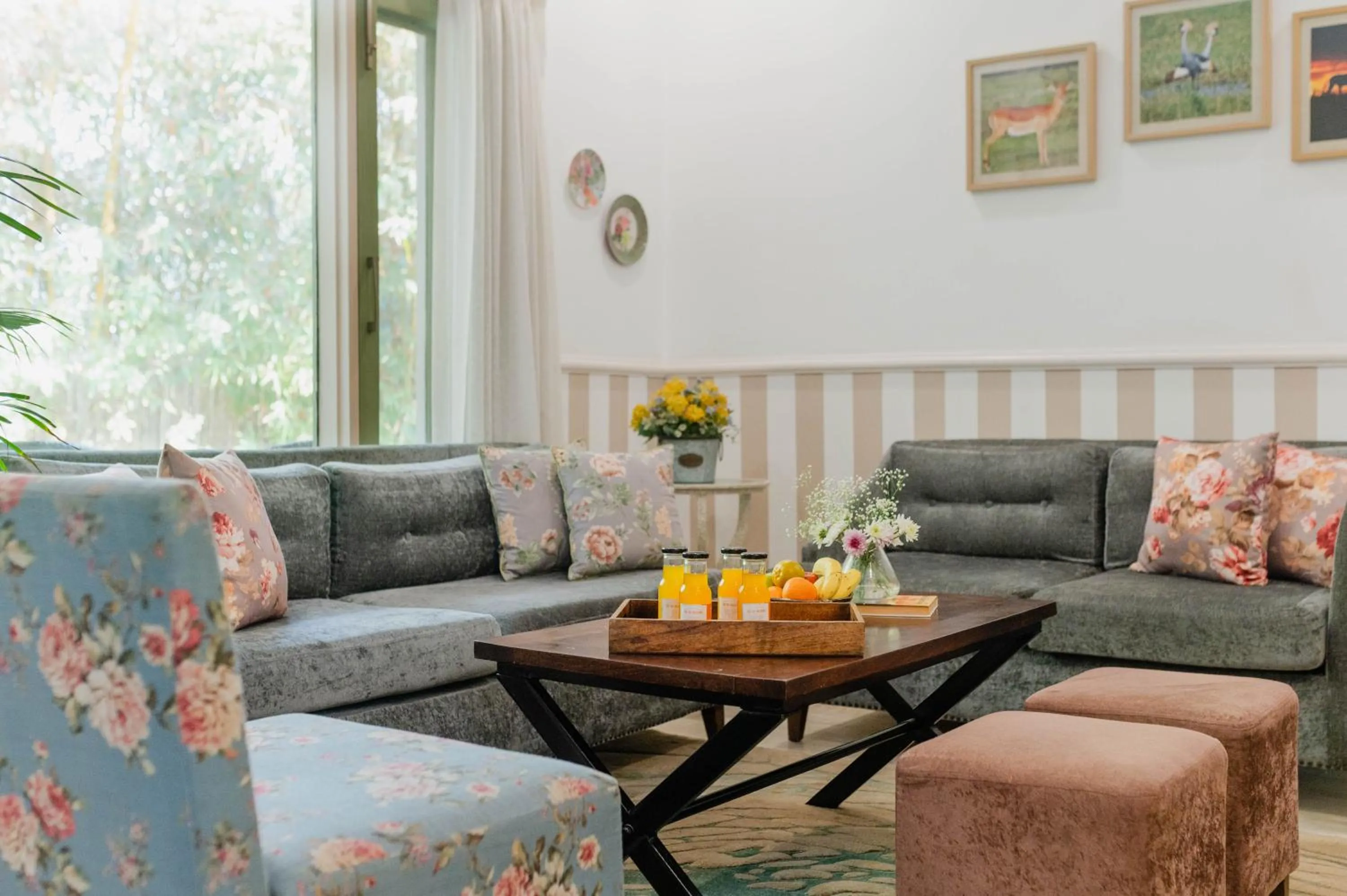 Living room in Karma Chalets