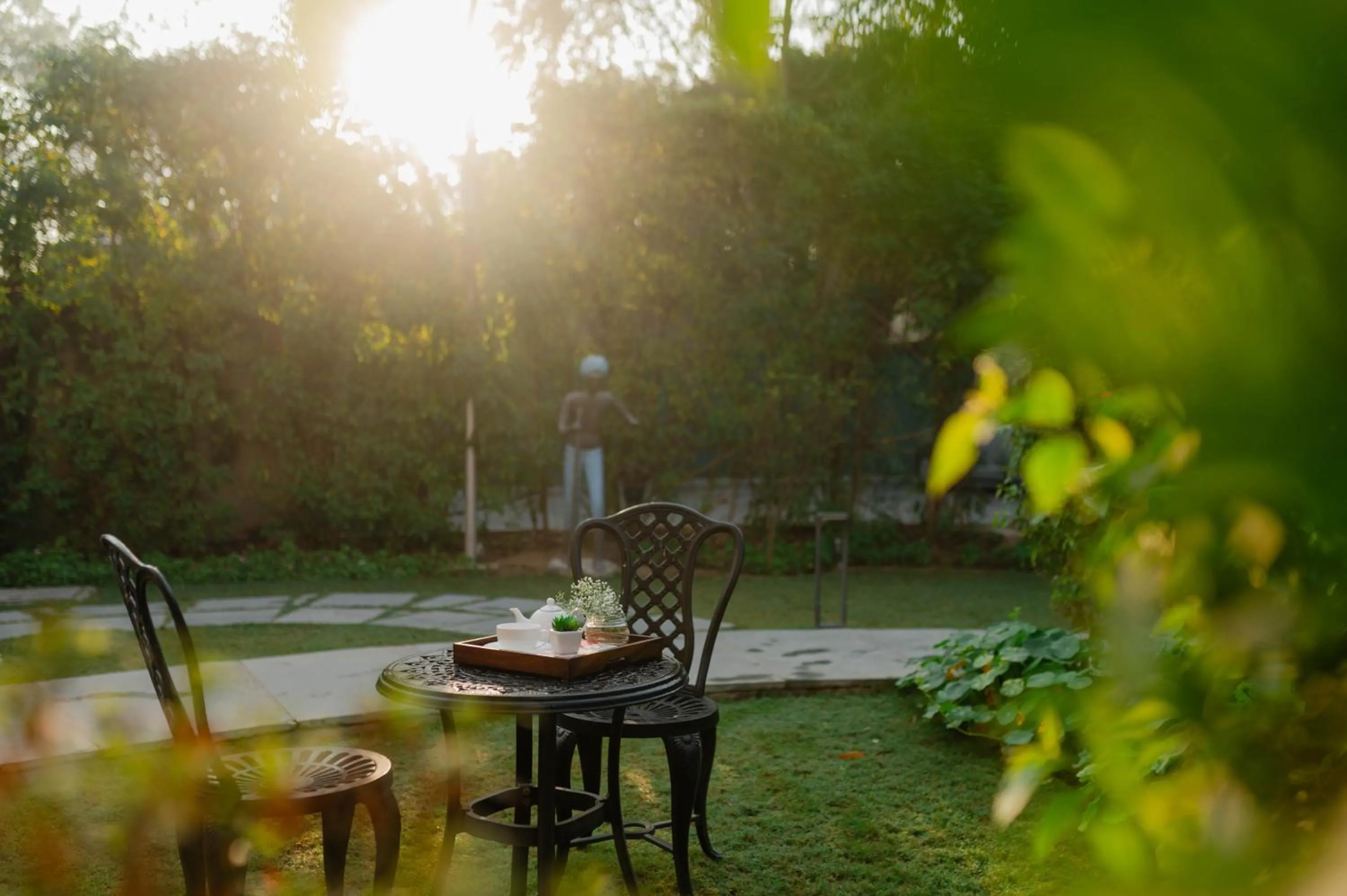 Garden view in Karma Chalets