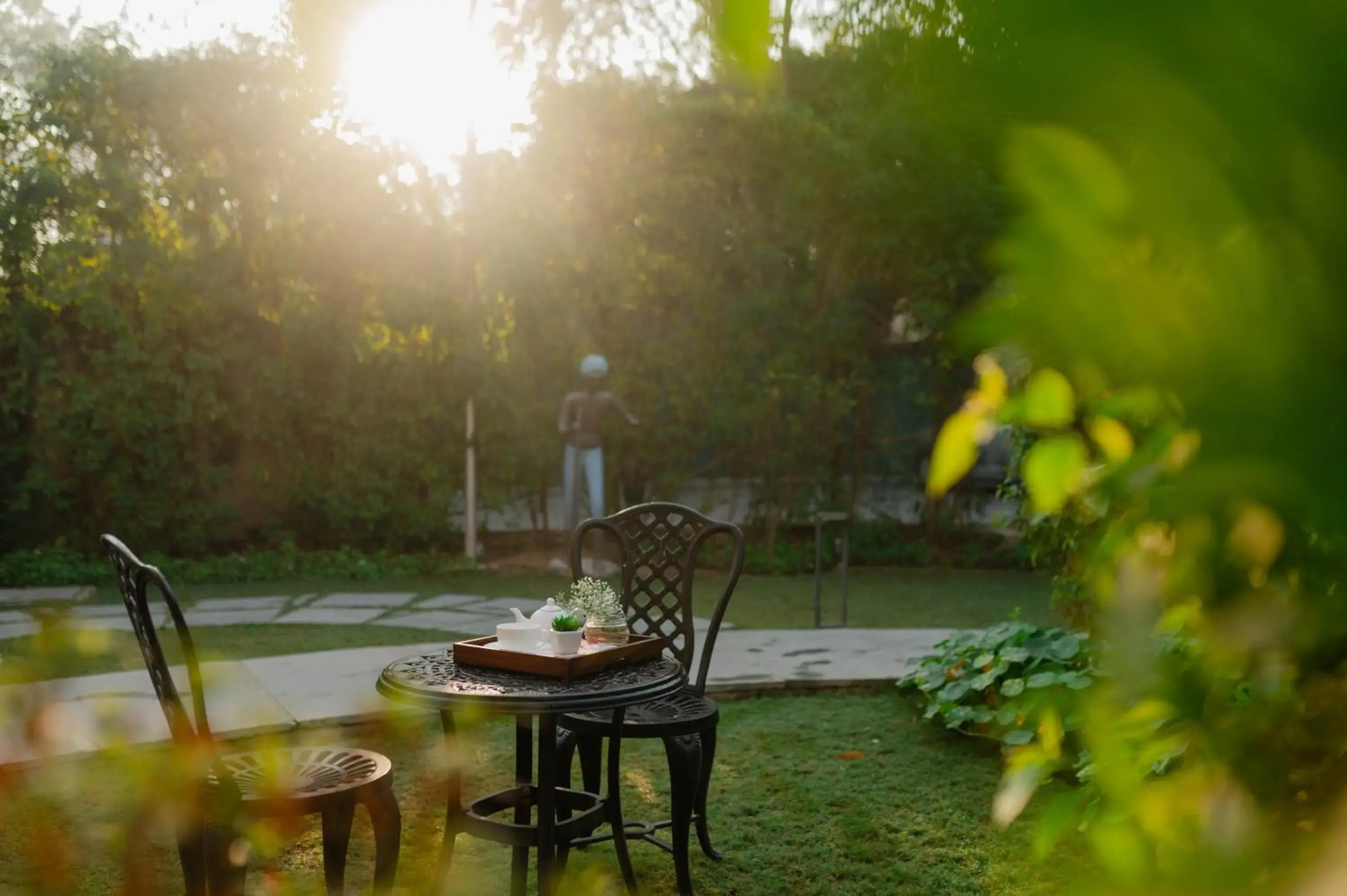 Garden view in Karma Chalets Garden view in Karma Chalets